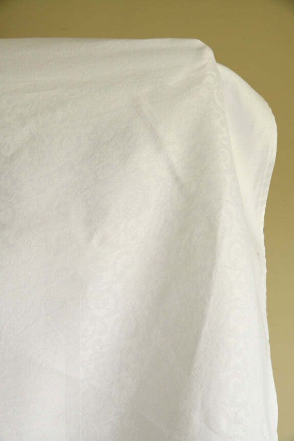 Large Square White Linen Damask Tablecloth photo buy