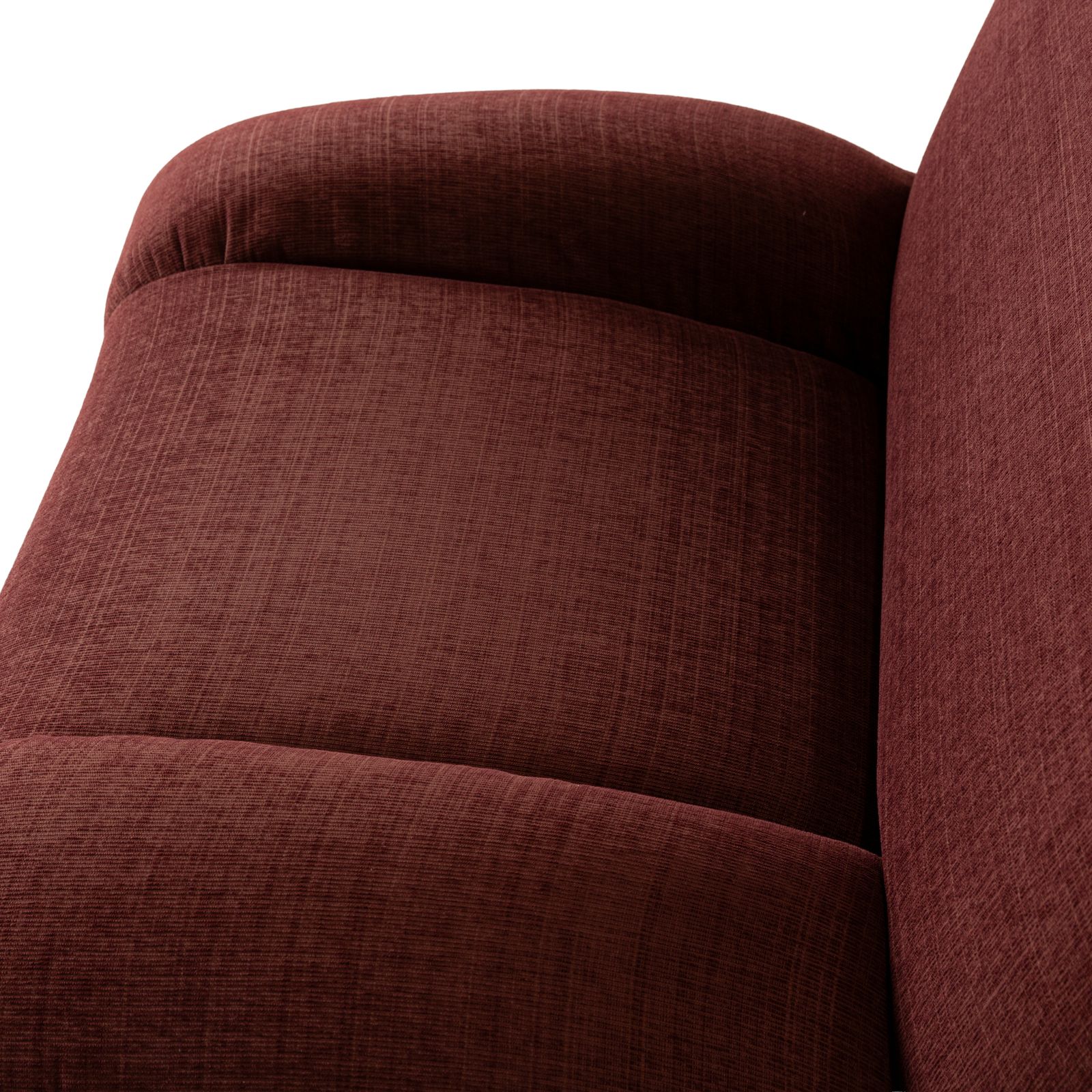 Fauteuil Rolf Benz en tissu rouge bordeaux photo Mobilier
