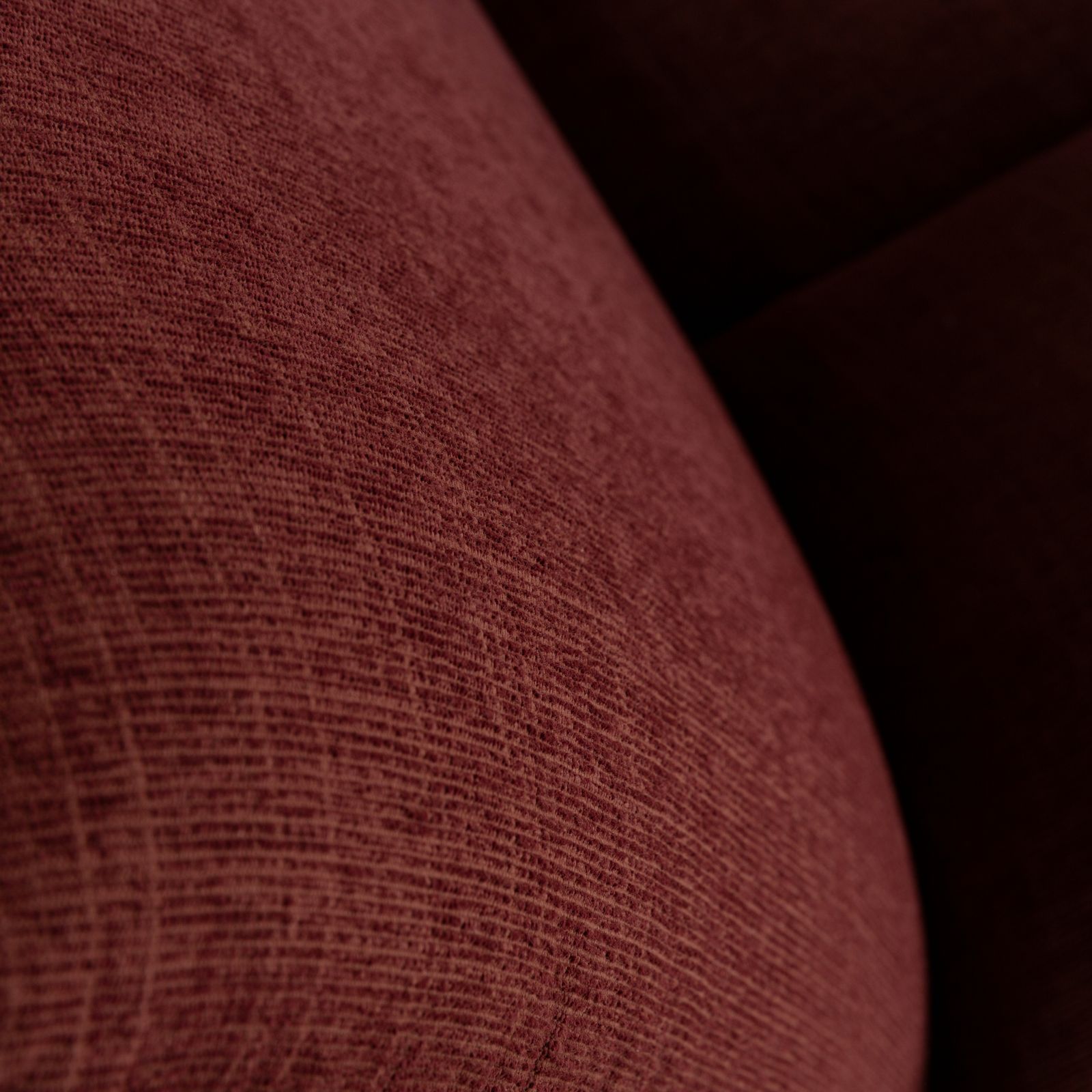 Fauteuil Rolf Benz en tissu rouge bordeaux photo 1005.0