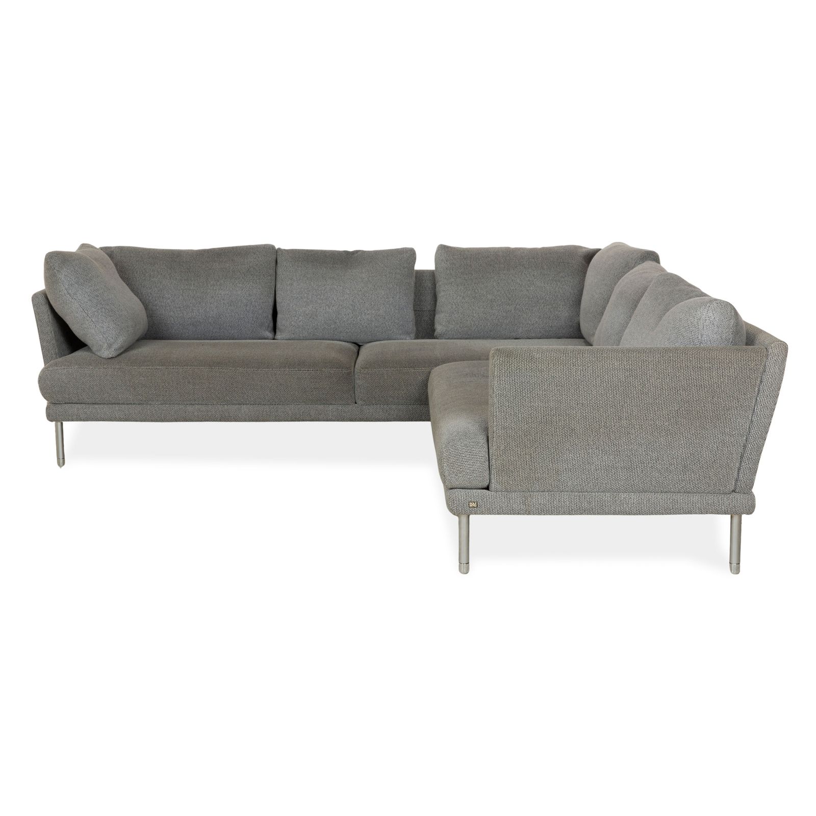 Mobilier Canapé d'angle Rolf Benz en tissu gris photo