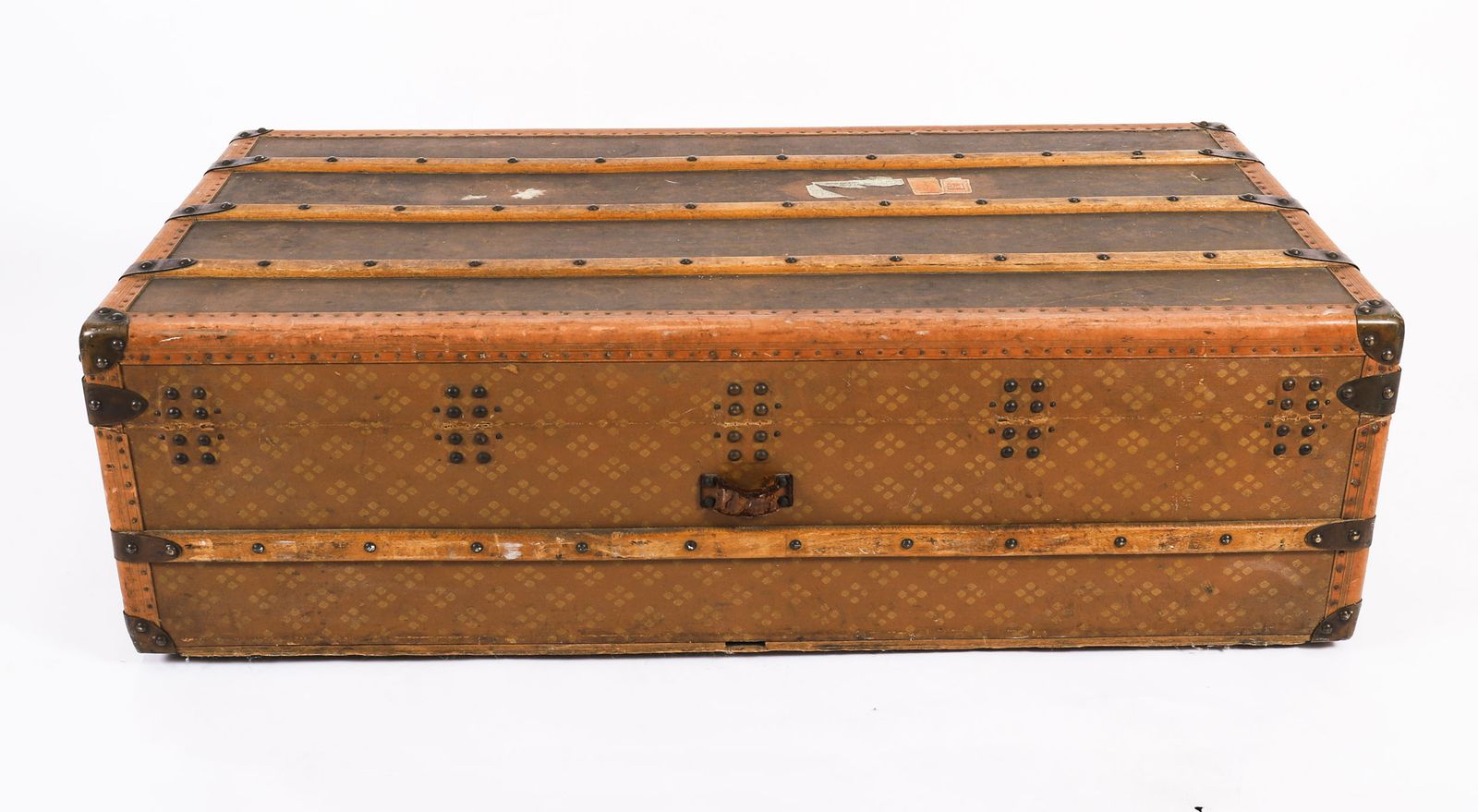 photo buy Antique Aux Etats Unis Of Paris Steamer Trunk Luggage Circa 1920