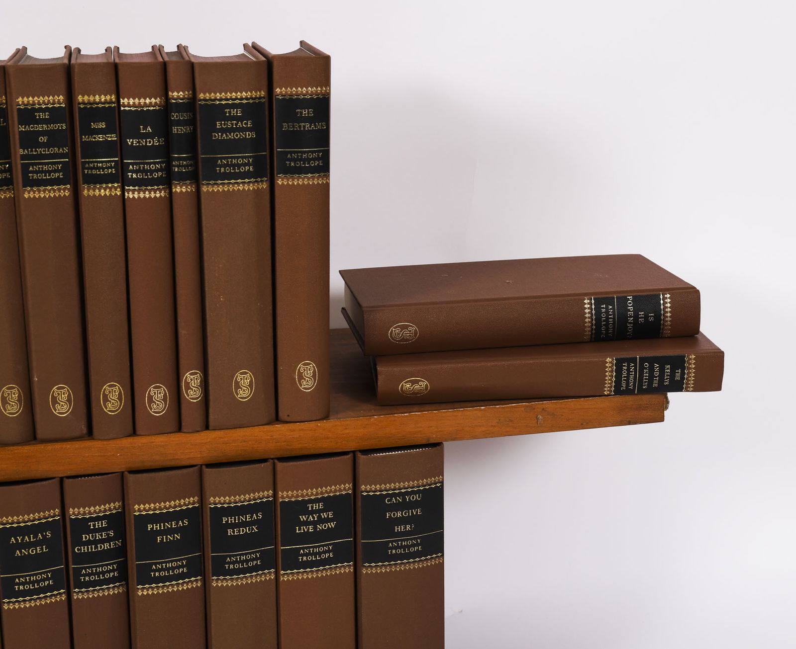 Antique Set 45 Furnishing Books  Anthony Trollope "Society Of London" 20th C photo 585.0