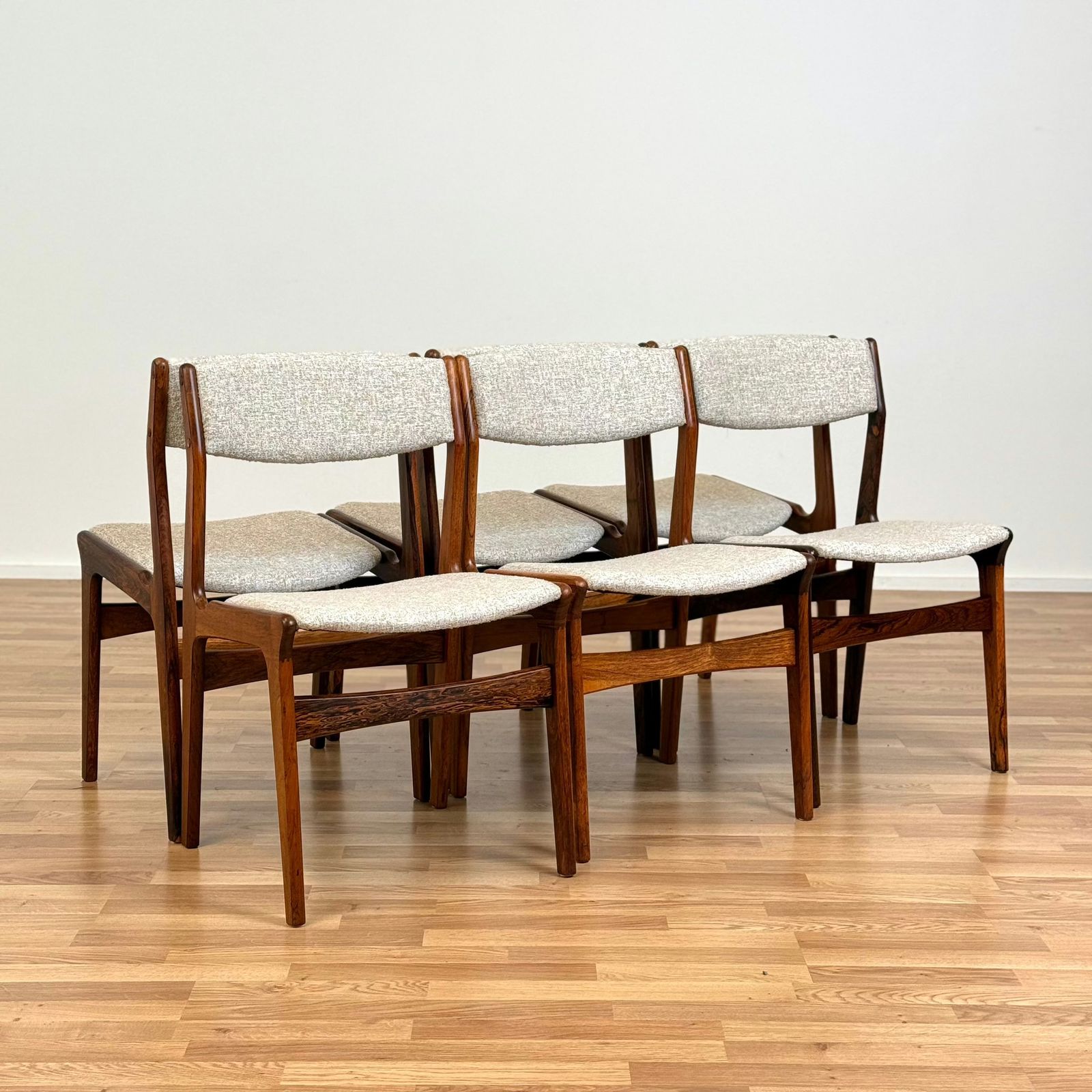 Set Of 6 Dining Chairs In Santos Rosewood By Erik Buch For Nova Stolefabrik