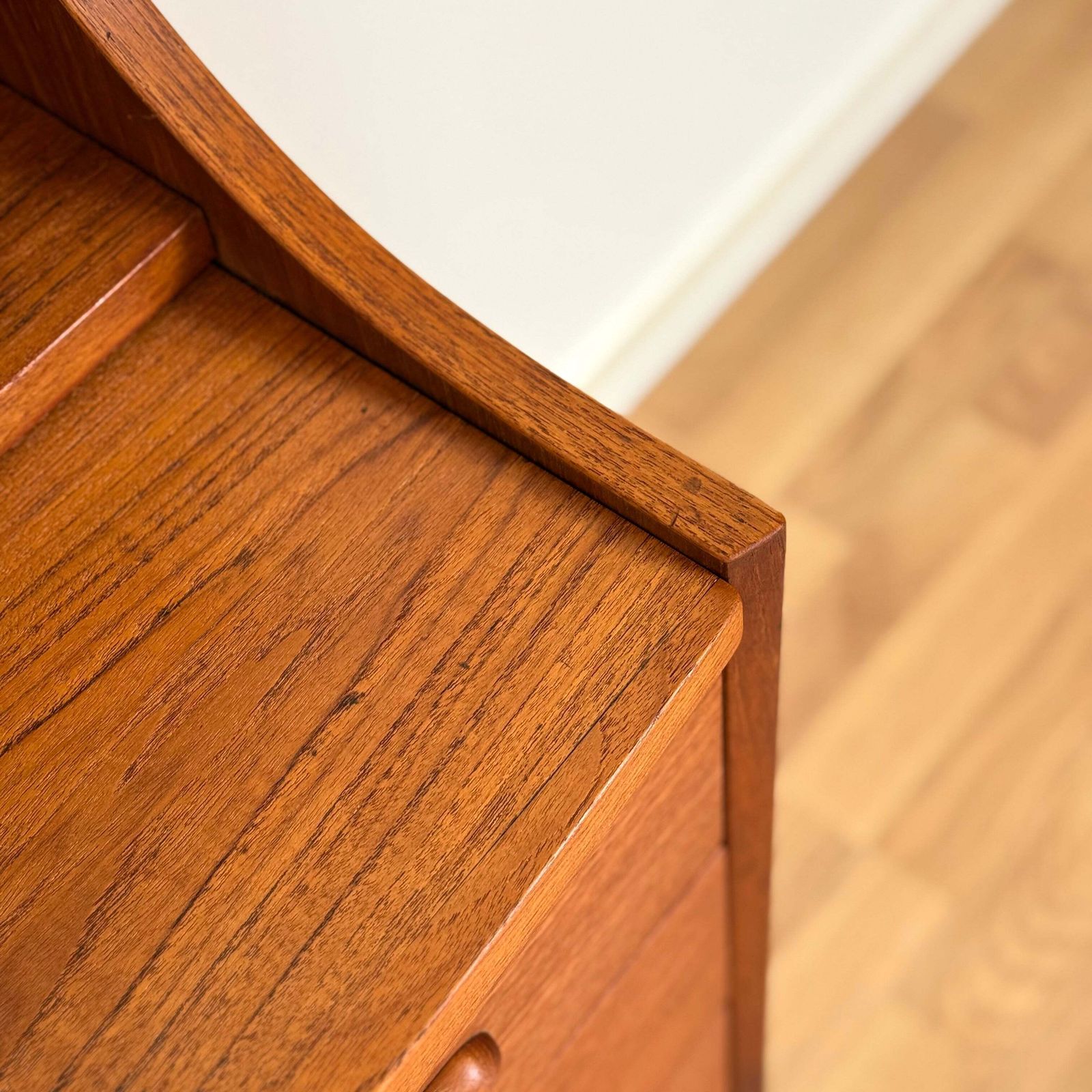 Secretary Cabinet In Teak, 1950s 60s, Denmark photo vintage