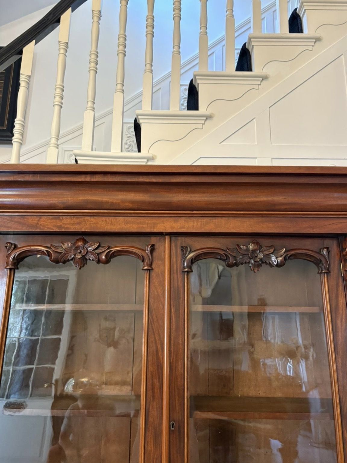 photo for sale Superb Quality Antique 19th Century Figured Mahogany Bookcase