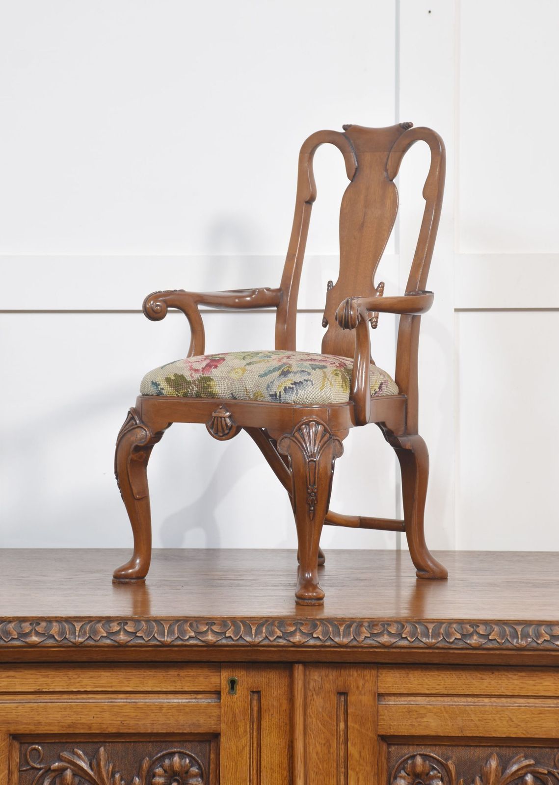 Walnut Childs Armchair, 1800s, Antique