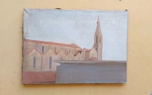 Oil Painting On Canvas Florence View Santa Maria Novella Primi 900 photo buy