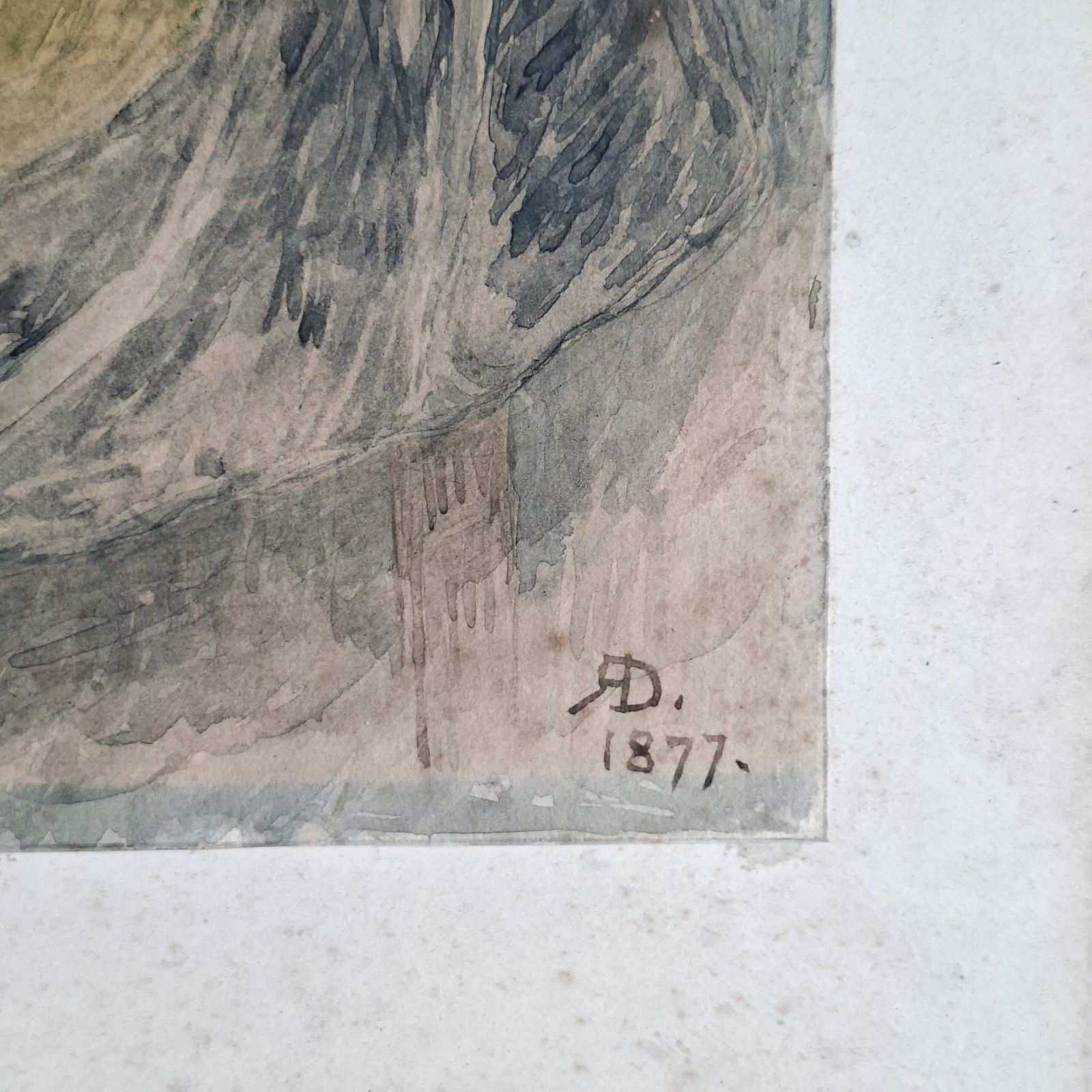 Richard Doyle Original Watercolour Painting Lady Victoria Leveson Gower 1877 photo 495.0