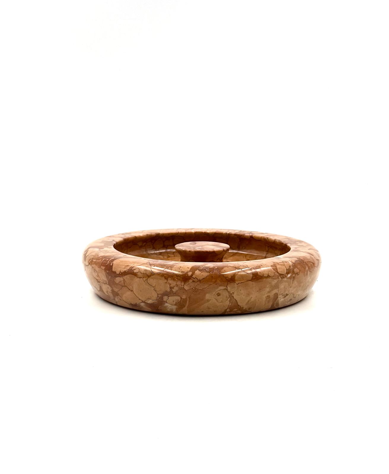 Angelo Mangiarotti, Red Marble Centerpiece / Bowl, Knoll International Italy, 1970s photo vinterior