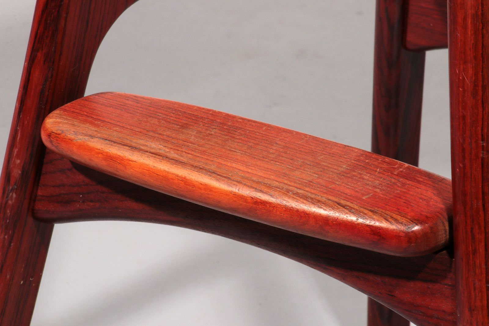 Modern Danish Leather And Wood Model Od 61 Bar Stool By Erik Buch For Oddense Møbelfabrik, 1964 photo vintage