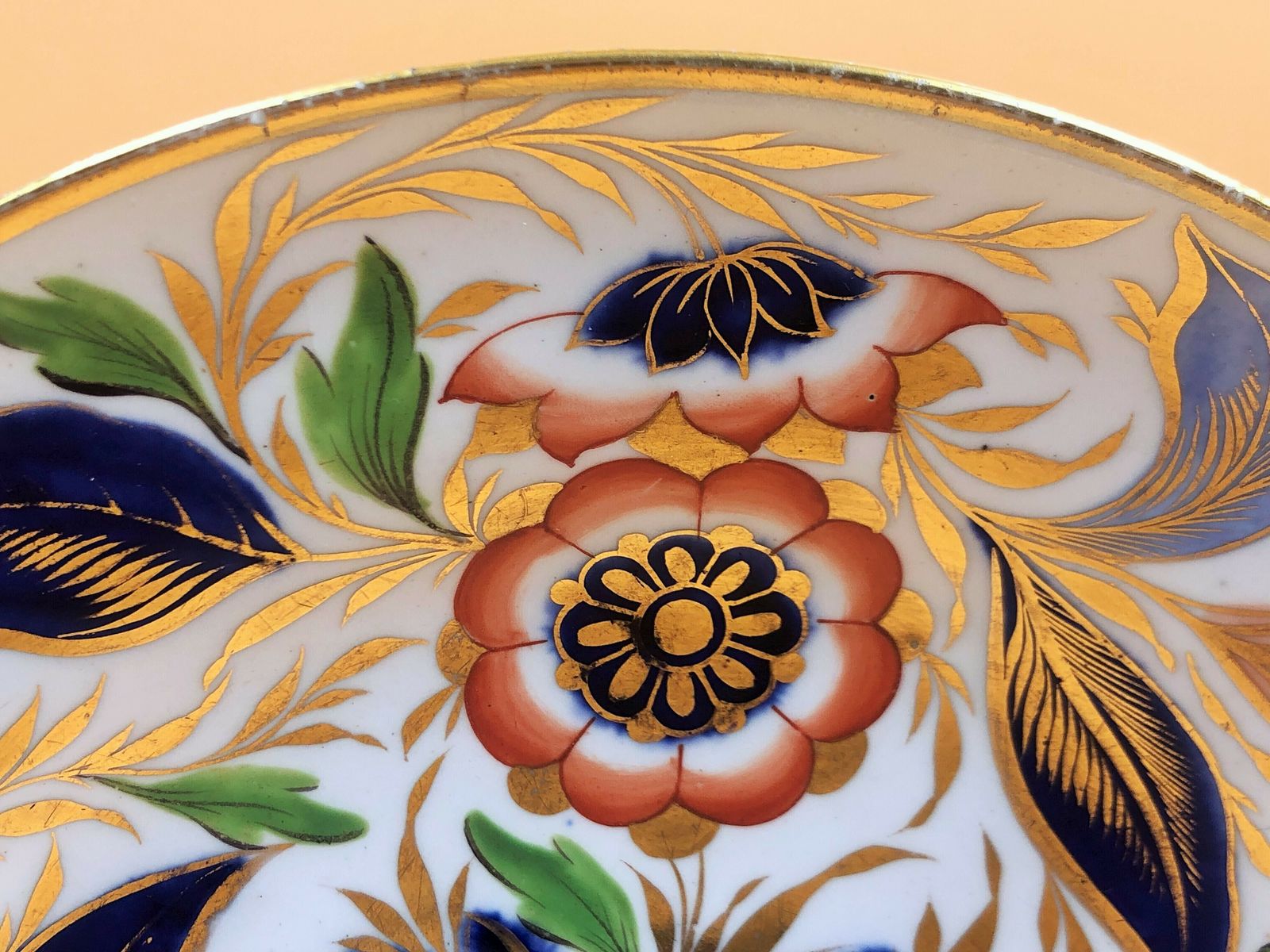 Antique Job Ridgway China Grecian Shape Imari 20cm / 8" Plate. No. 2/141. C1810. photo furniture