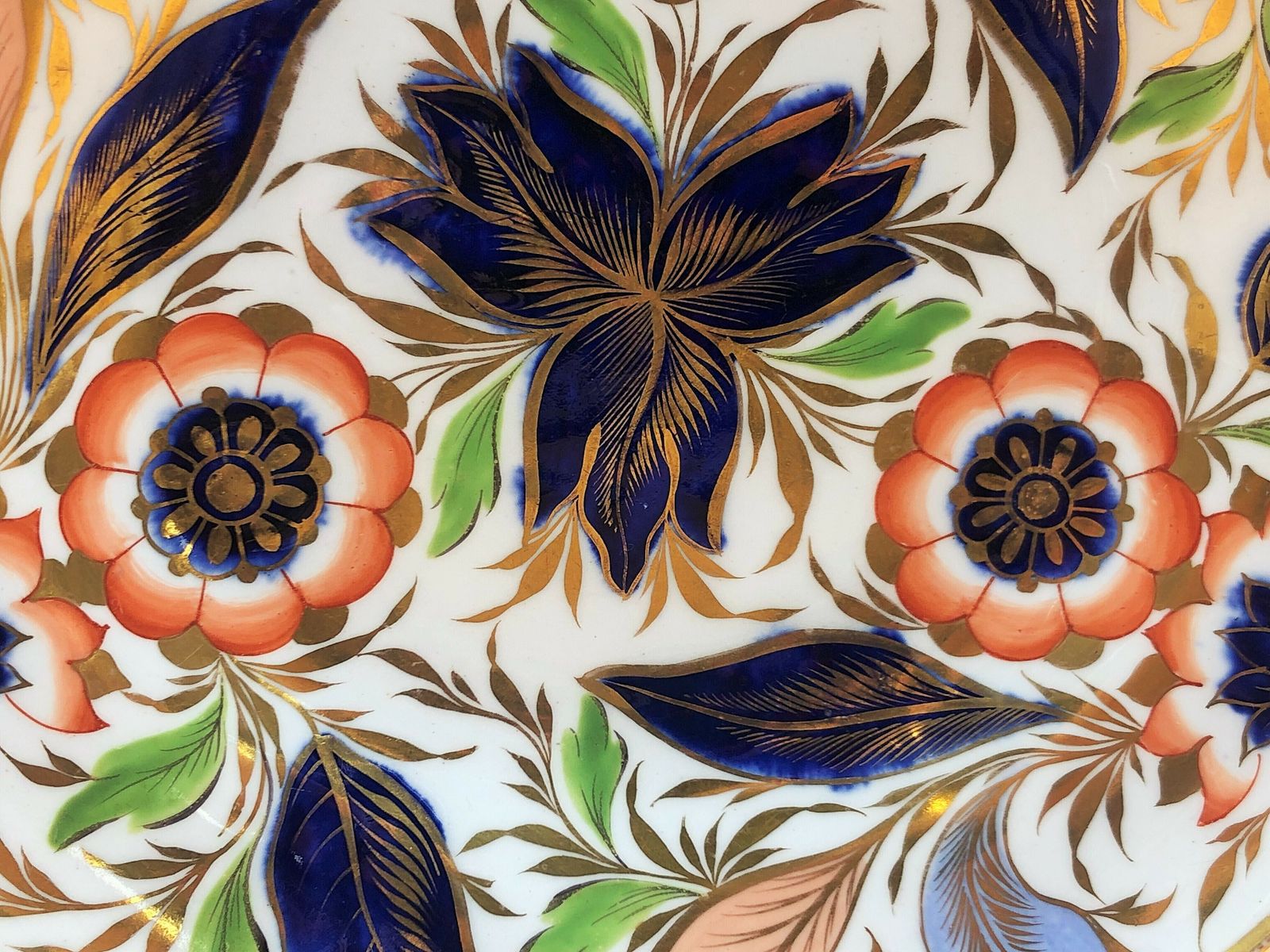Antique Job Ridgway China Grecian Shape Imari 20cm / 8" Plate. No. 2/141. C1810. photo 175.0