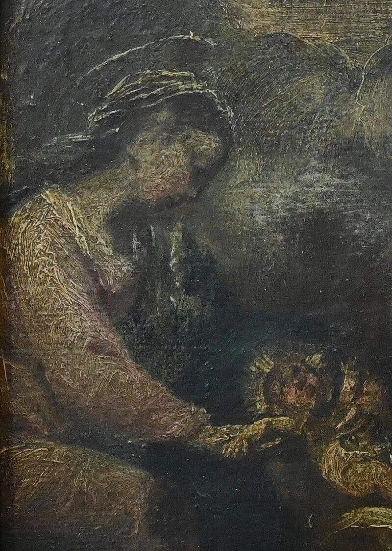 Painting “Nativity Scene” – Late 19th Century photo vinterior