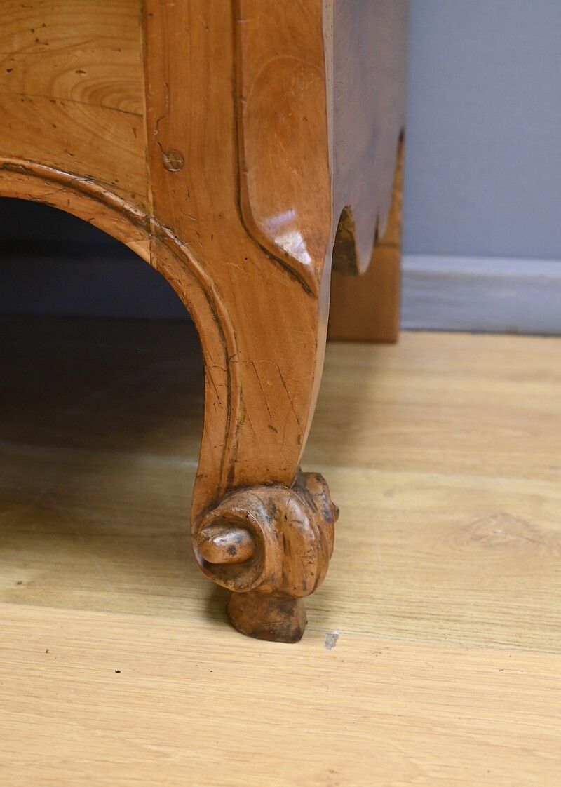 Furniture Nantaise Cherrywood Wardrobe, Louis XV Style – Part 1 Of The 19th Century photo