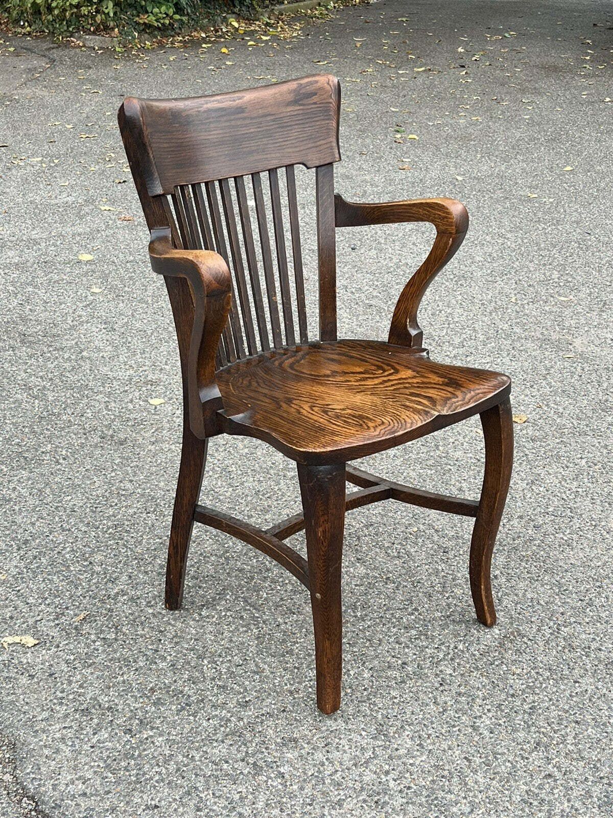 Edwardian Oak Desk Chair , Superb Quality, Stamped Boardmans photo 608.0