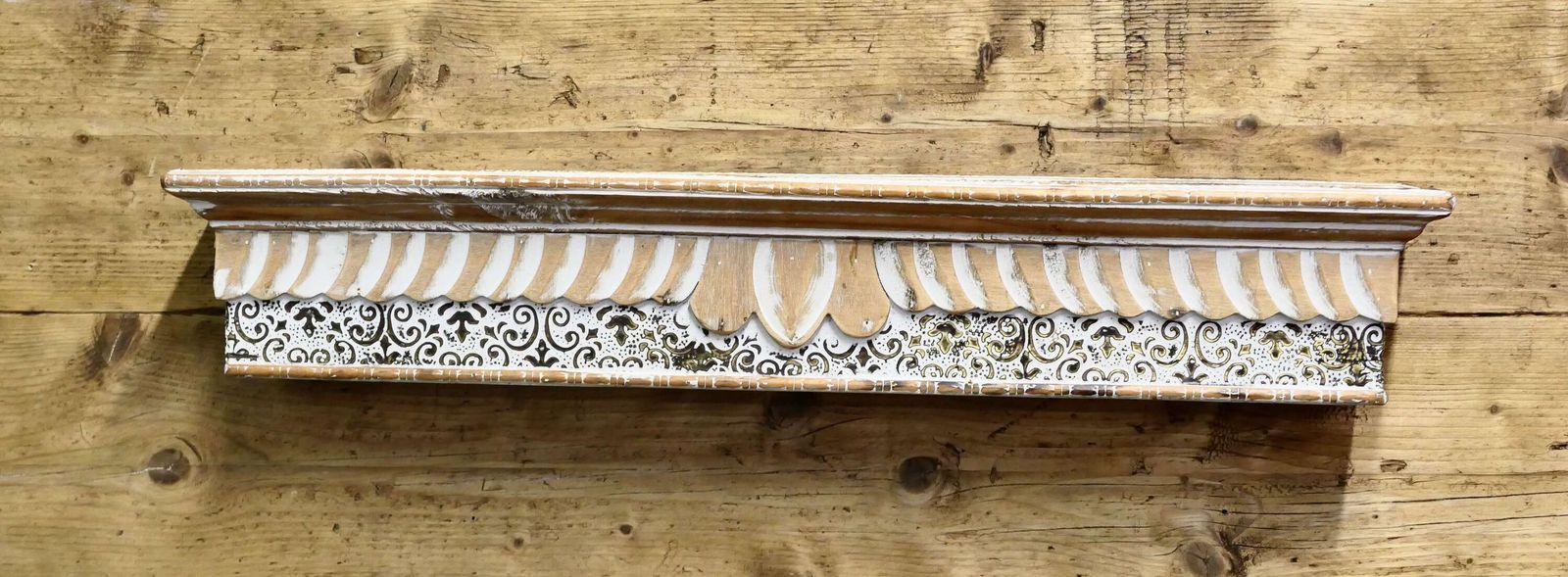 Moroccan Painted Folk Art Wall Shelf photo buy