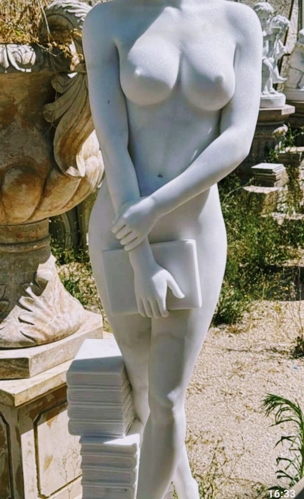 Splendid Beautiful French White Carrara Marble Library Girl   Delivery Available 0269. photo vinterior