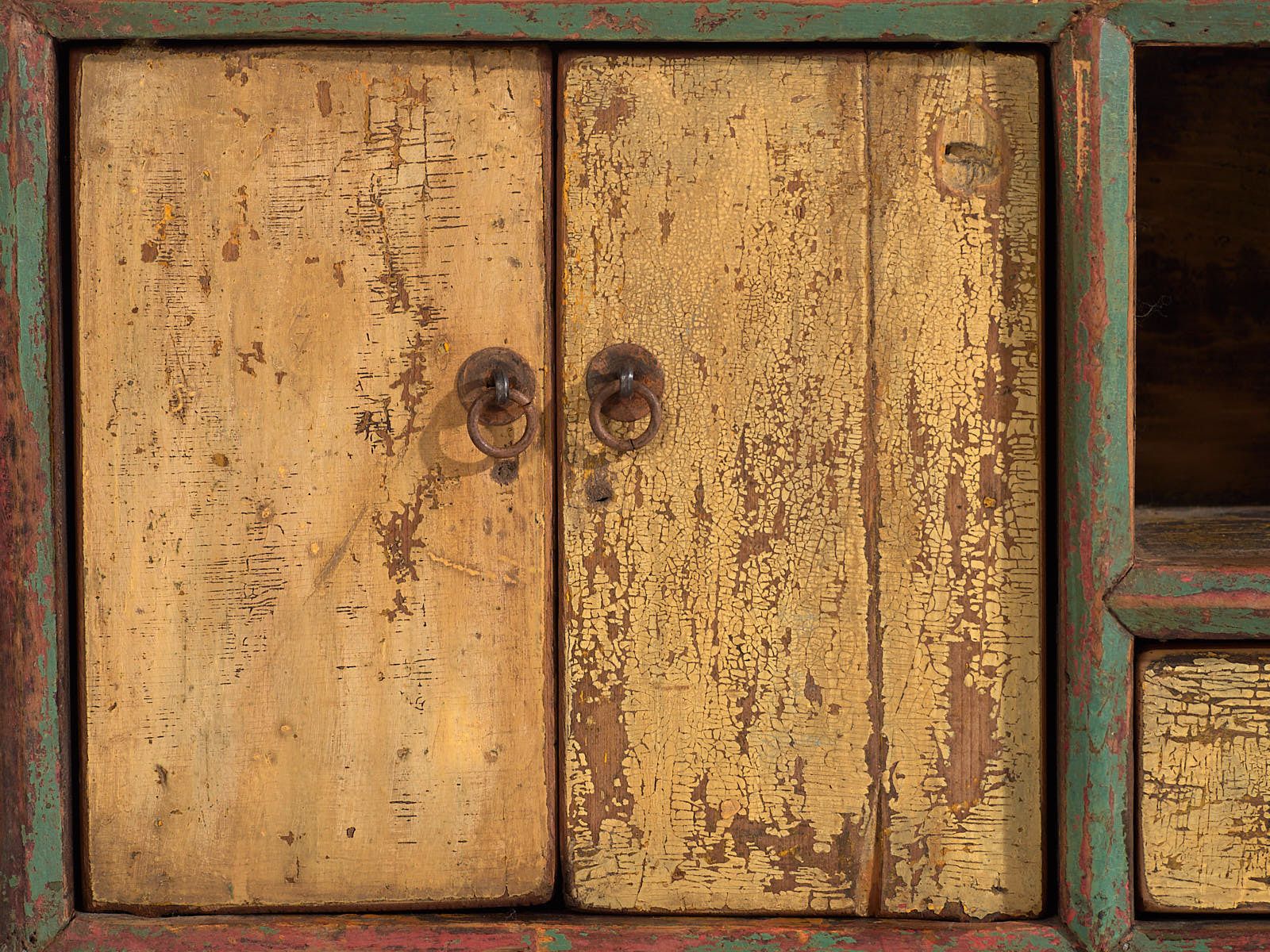 photo buy Antique Wabi Sabi Style Base Cabinet (C.1900) #35