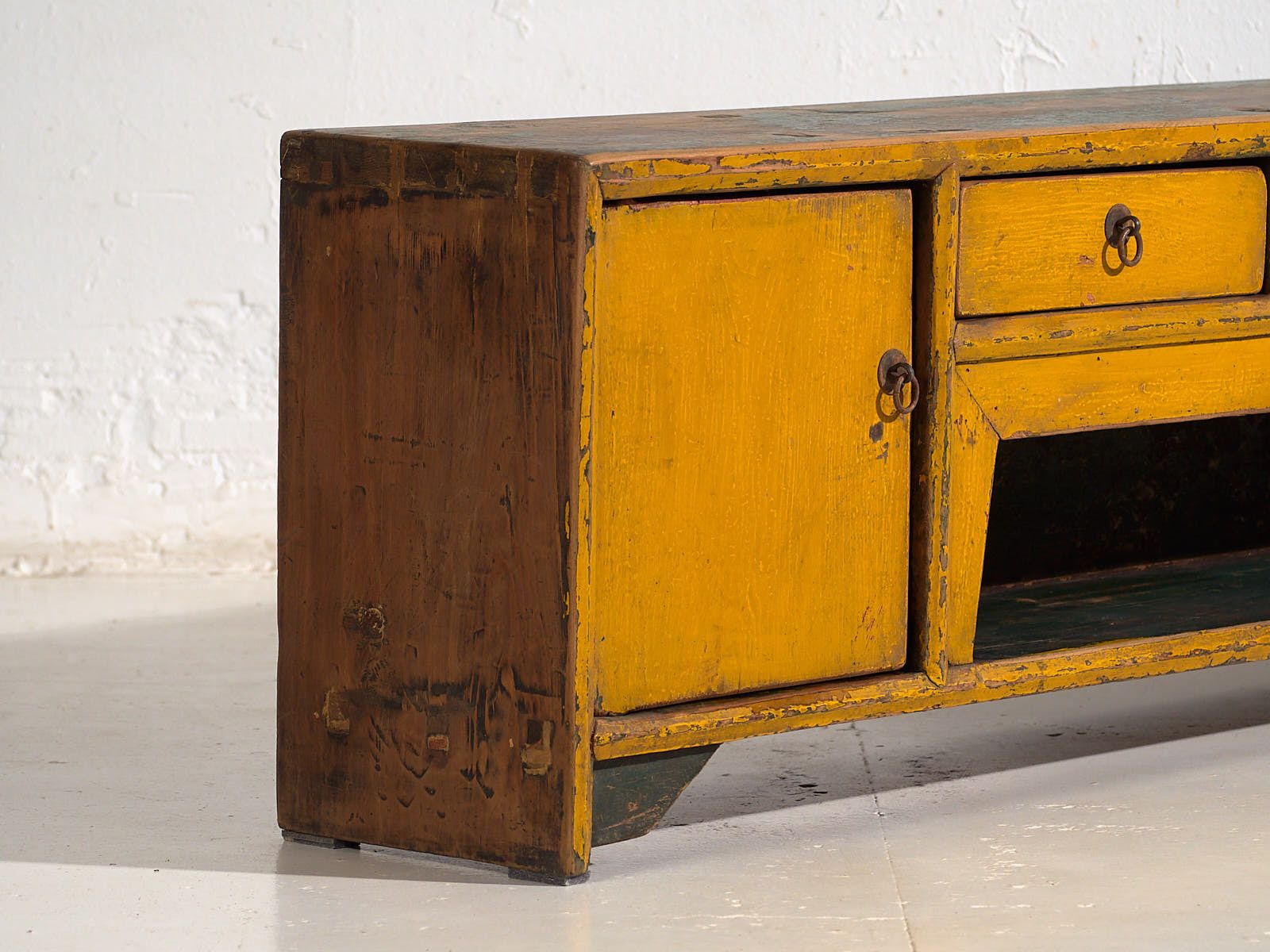 Antique Yellow Tv Cabinet (C.1900) #18 photo for sale