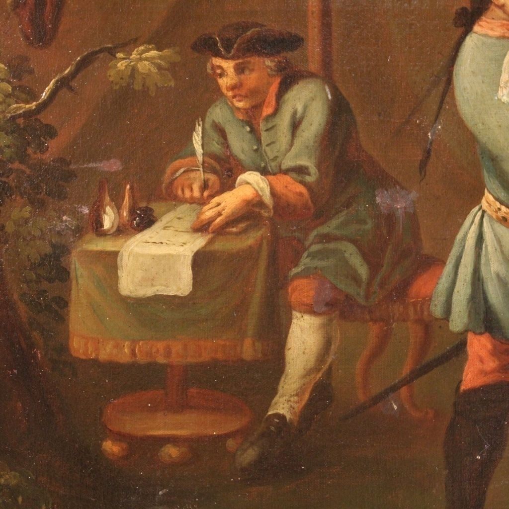Great Napoleonic Painting From The First Half Of The 19th Century photo for sale