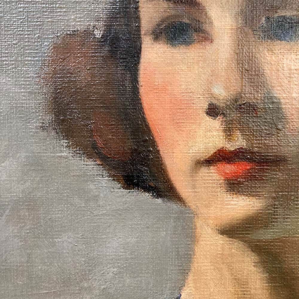 Virginia Goldberg (1914 2011)   'Woman In Blue' photo 1350.0