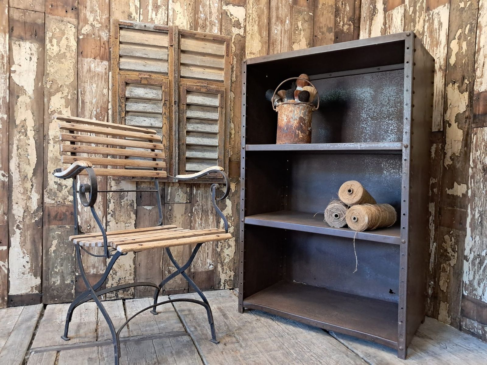 Industrial Metal Shelf Unit
