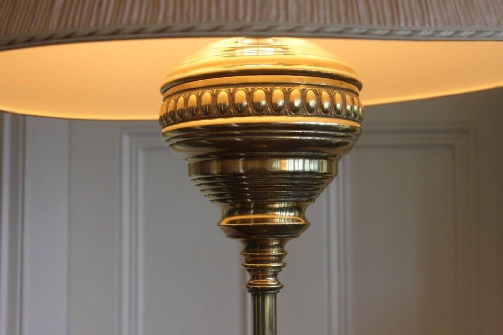 Victorian Telescopic Brass Standard Lamp photo Lighting