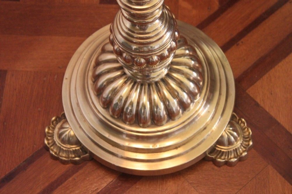 Victorian Telescopic Brass Standard Lamp photo 790.0
