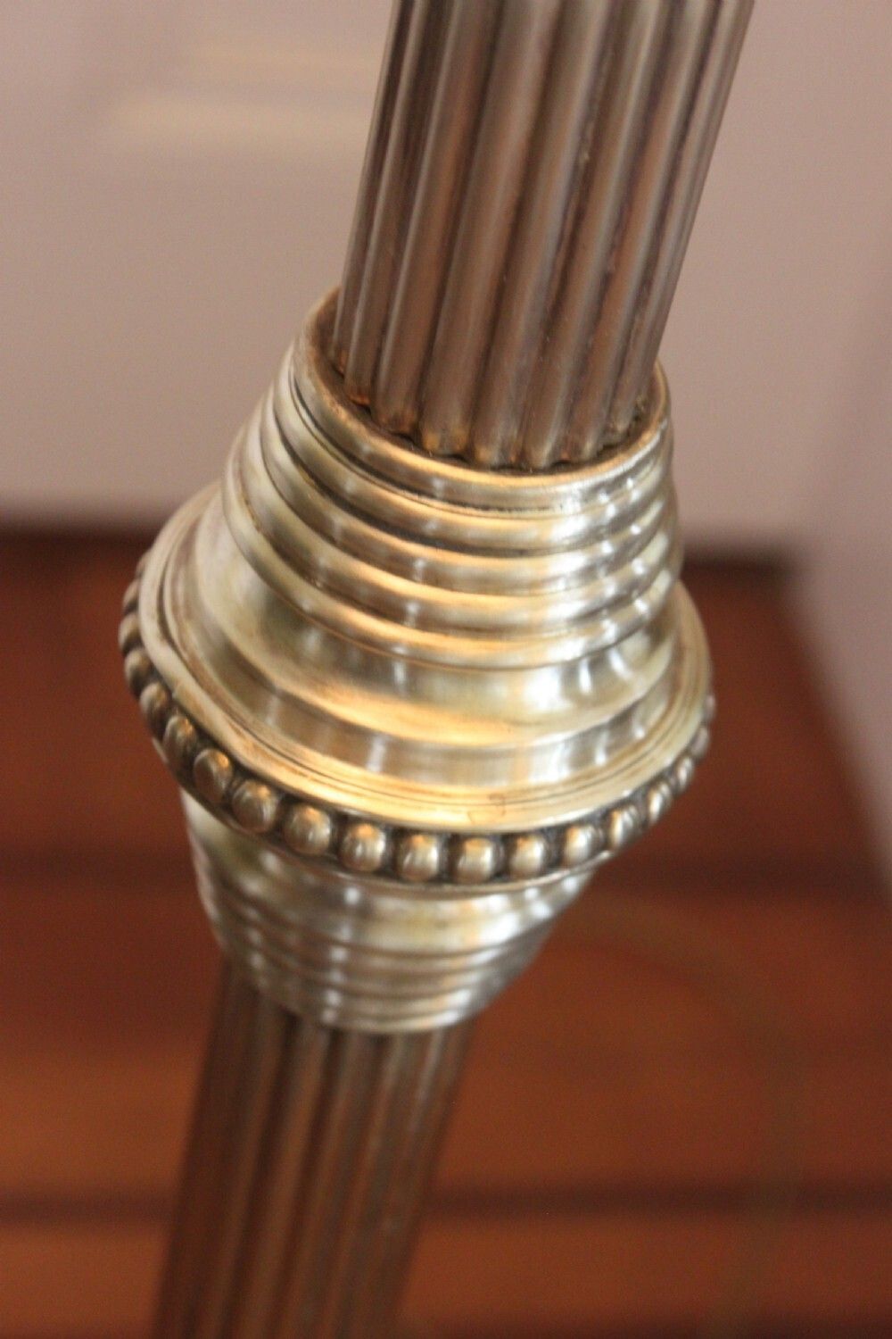 Victorian Telescopic Brass Standard Lamp photo vinterior