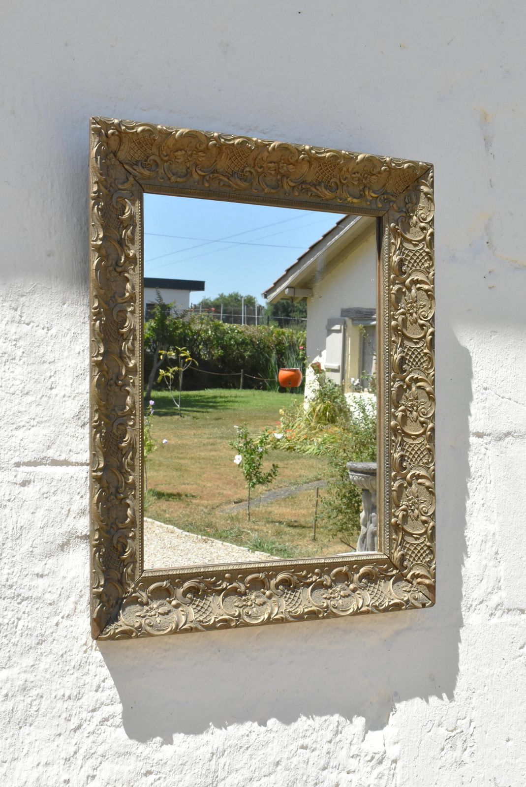 Antique French Giltwood Mirror 19th Century photo furniture