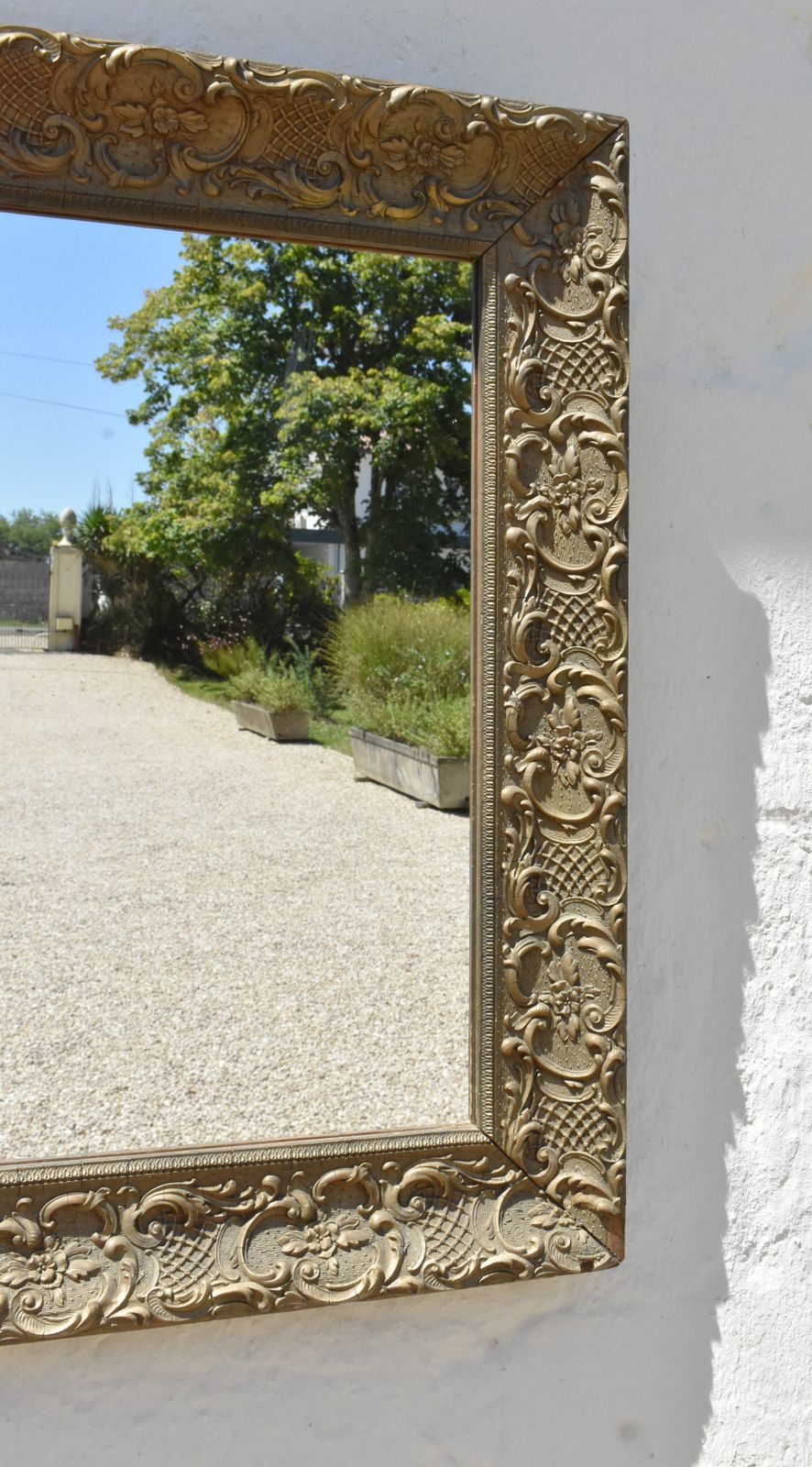 Antique French Giltwood Mirror 19th Century photo buy