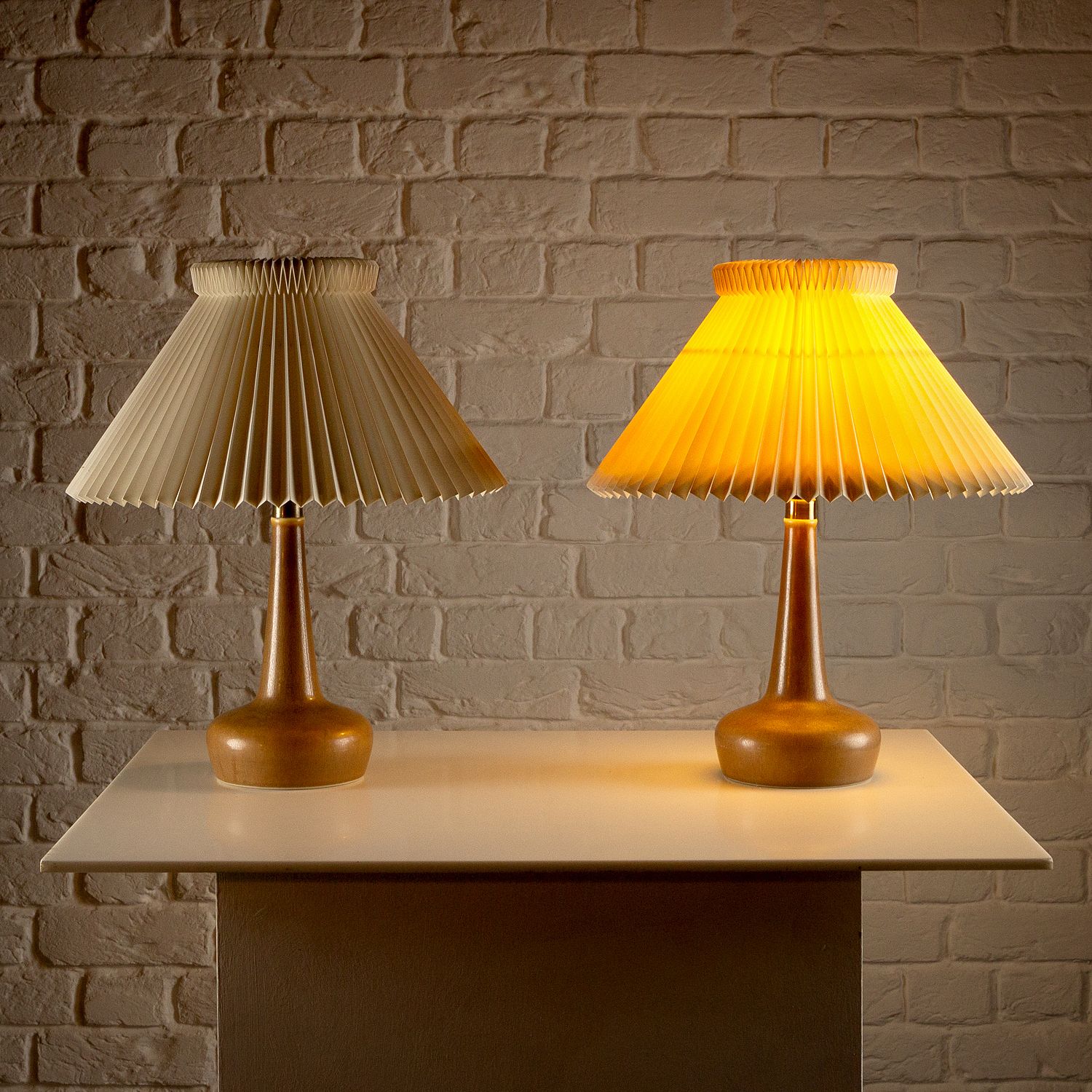 Pair Of Le Klint Palshus Stentöj Model 311 Lamps, Denmark 1960s photo 1895.0