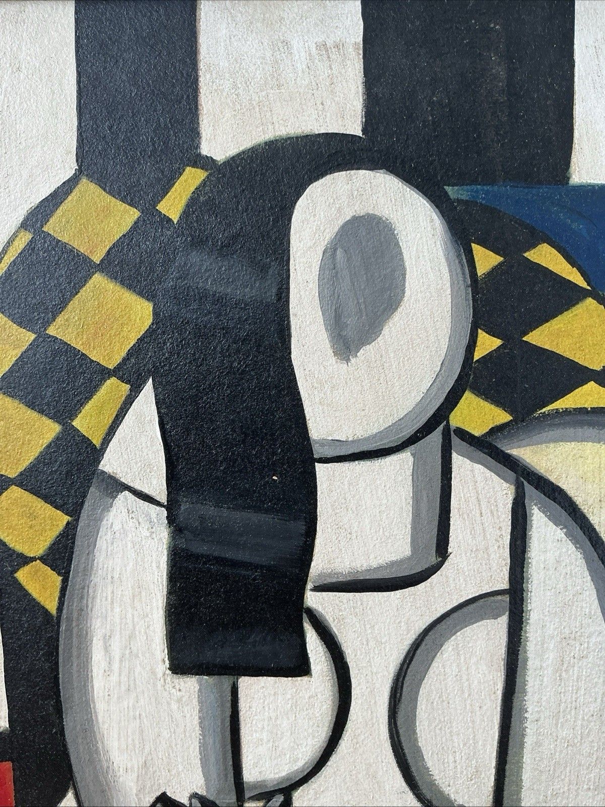 Beautiful Painting Fernand Leger Painting Oil On Bauhaus French  Painter Old photo 1157.0