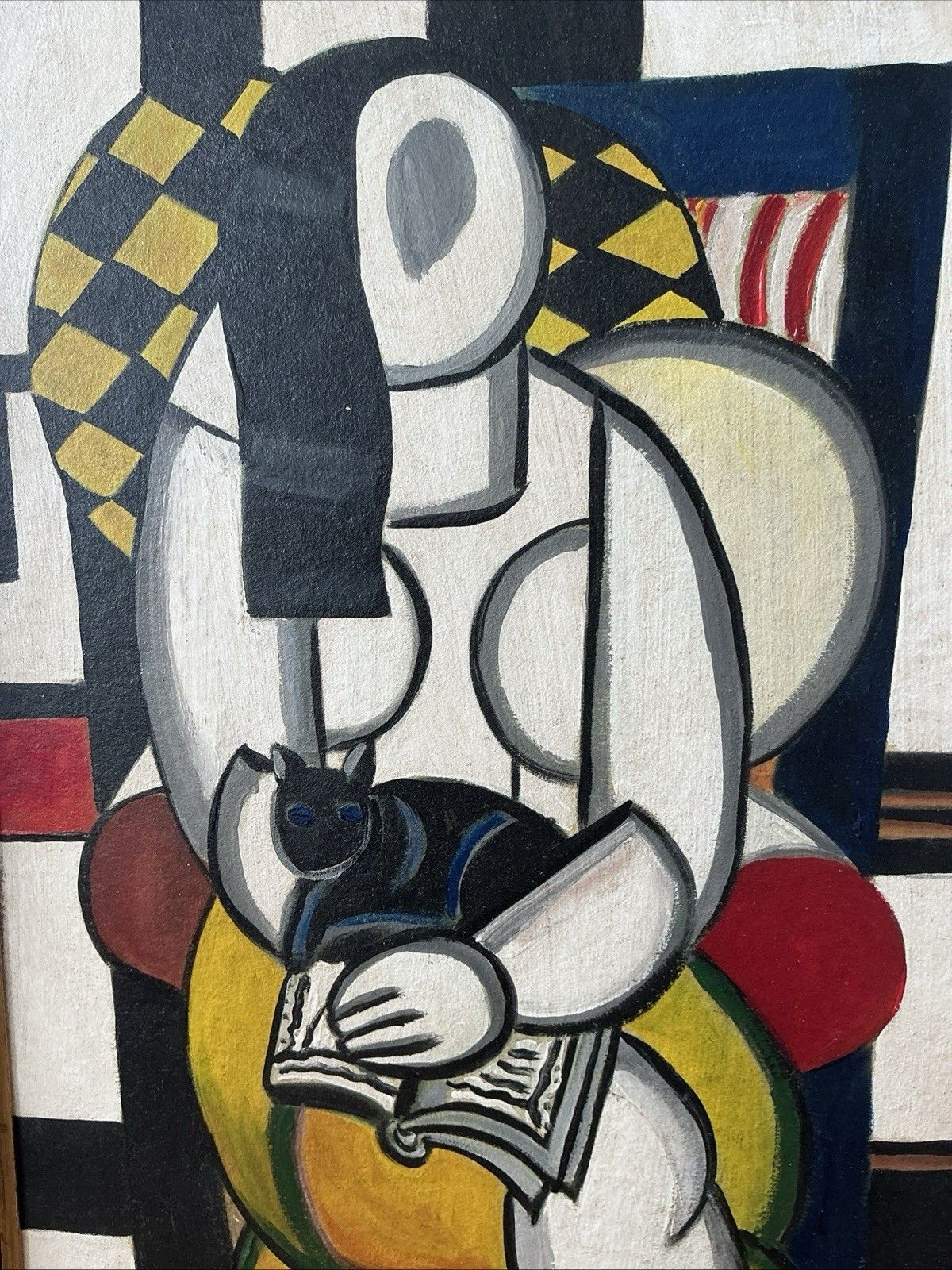 1157.0 Beautiful Painting Fernand Leger Painting Oil On Bauhaus French  Painter Old photo