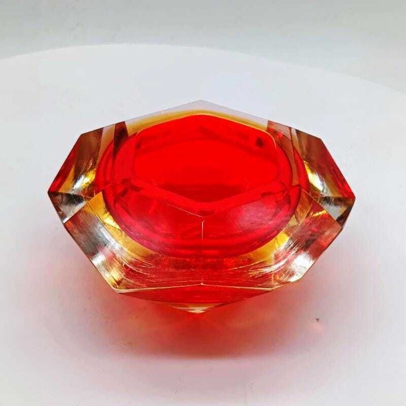 1960s Ashtray Or Catch All In Murano Glass By Flavio Poli For Seguso. Made In Italy. photo 199.0