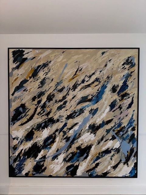 Oversized Canvas Acrylic Abstract Painting 180cm X 180cm photo for sale