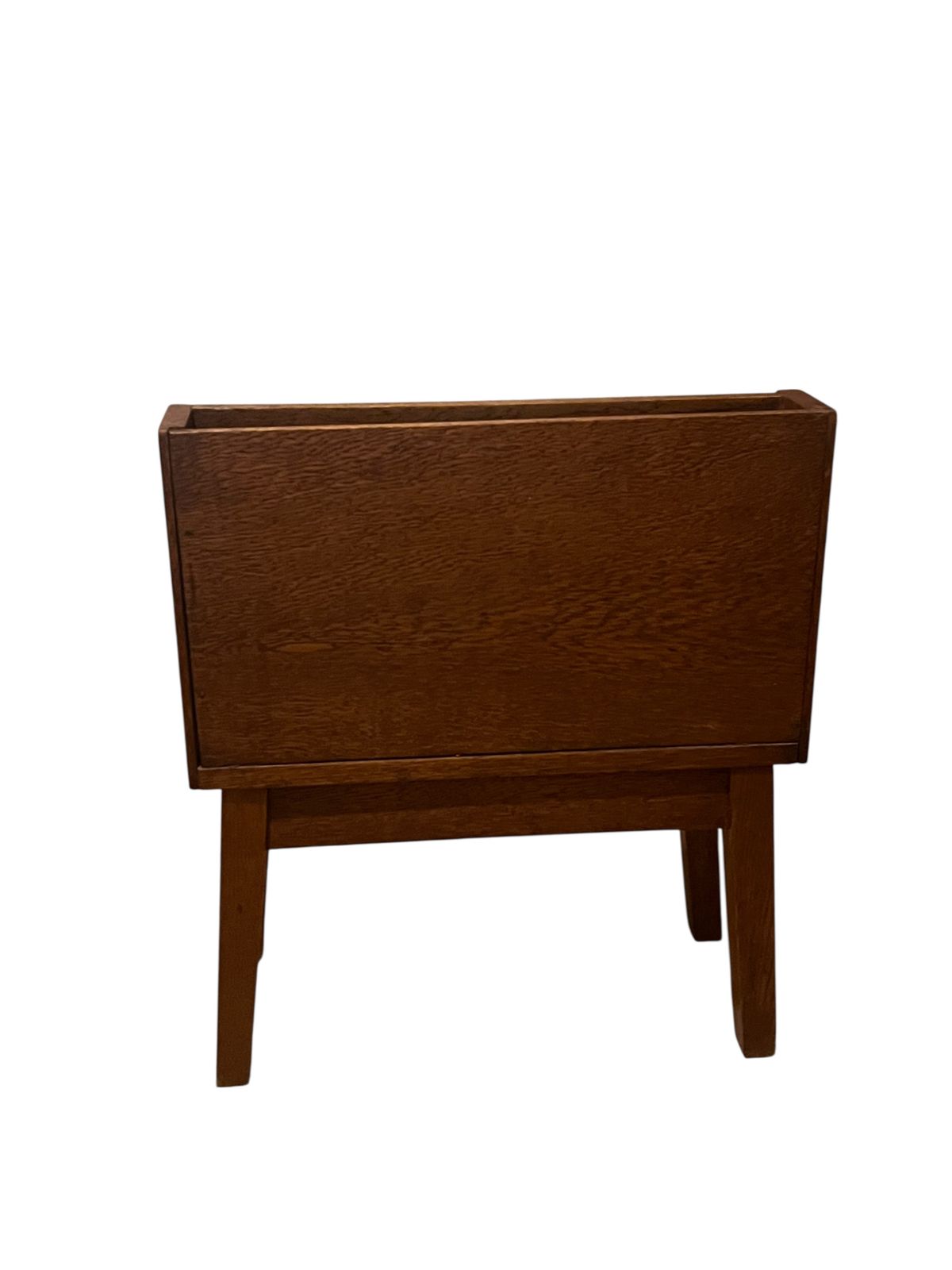 Art Deco Period Oak Magazine Book Rack photo vinterior