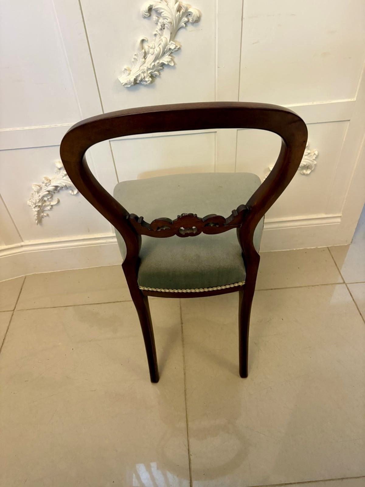 Set Of Six Antique 19th Century Quality Carved Mahogany Dining Chairs photo furniture