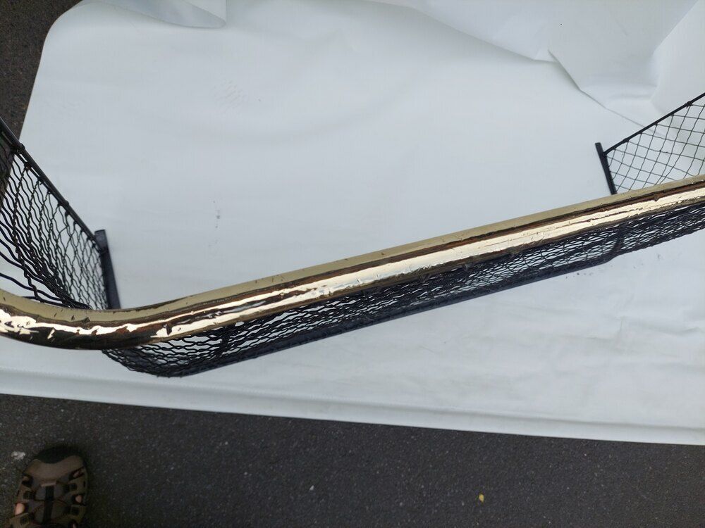 Victorian Brass Wire Mesh Nursery Fender photo for sale