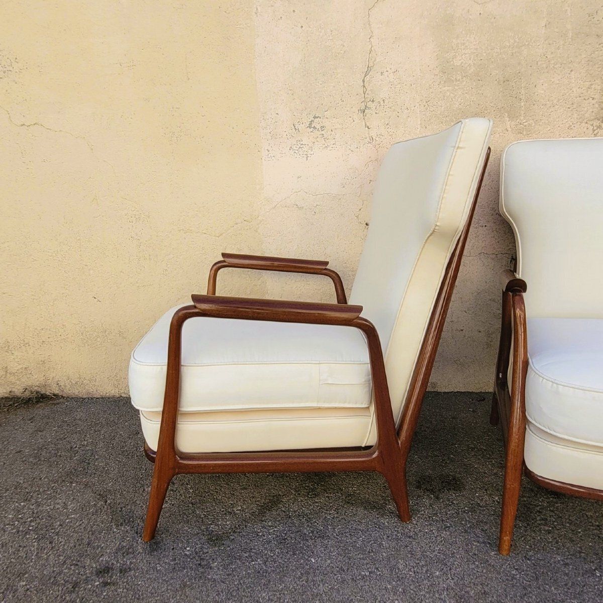 Pair Of Armchairs In The Style Of G Scapinelli, Late 20th Century photo Furniture