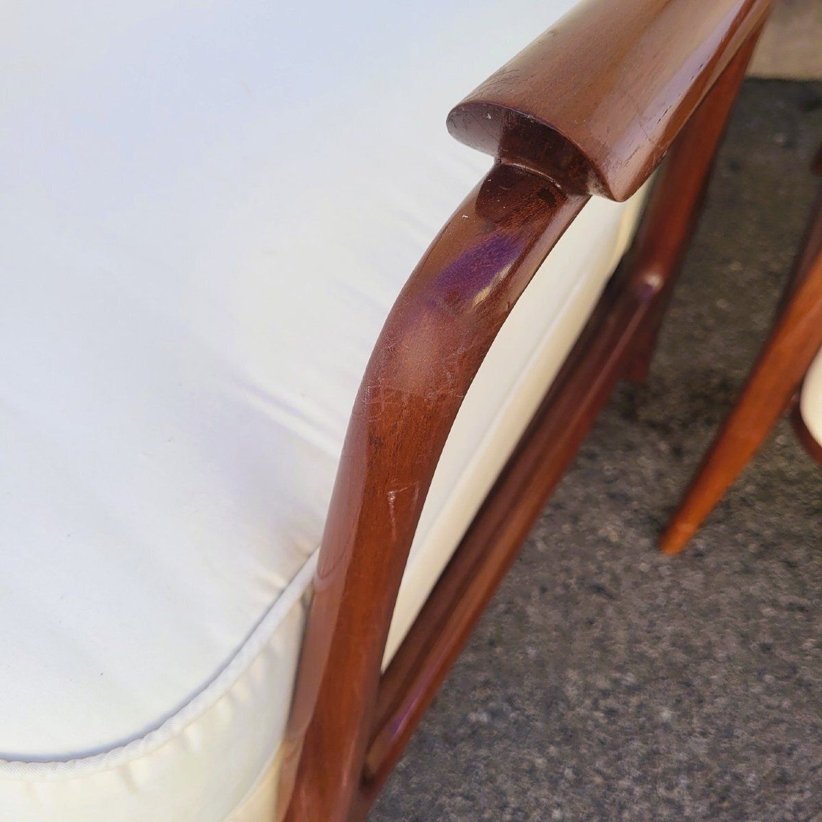 photo for sale Pair Of Armchairs In The Style Of G Scapinelli, Late 20th Century