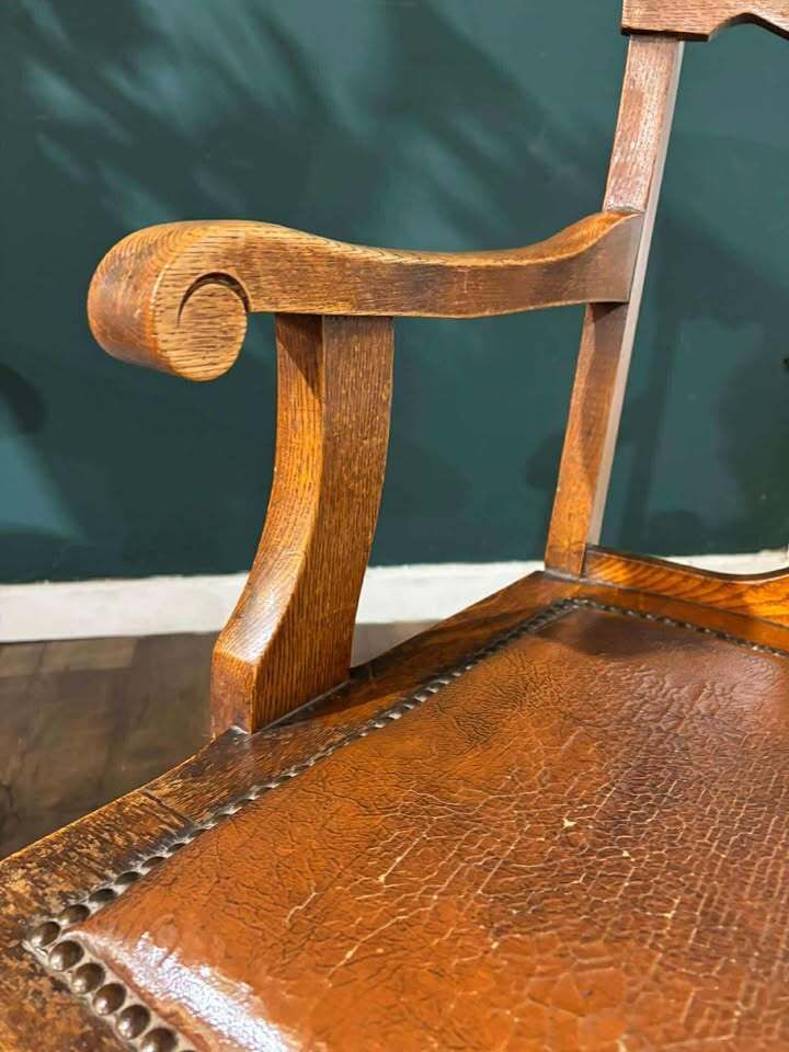 Vintage Oak Office Armchair photo vintage