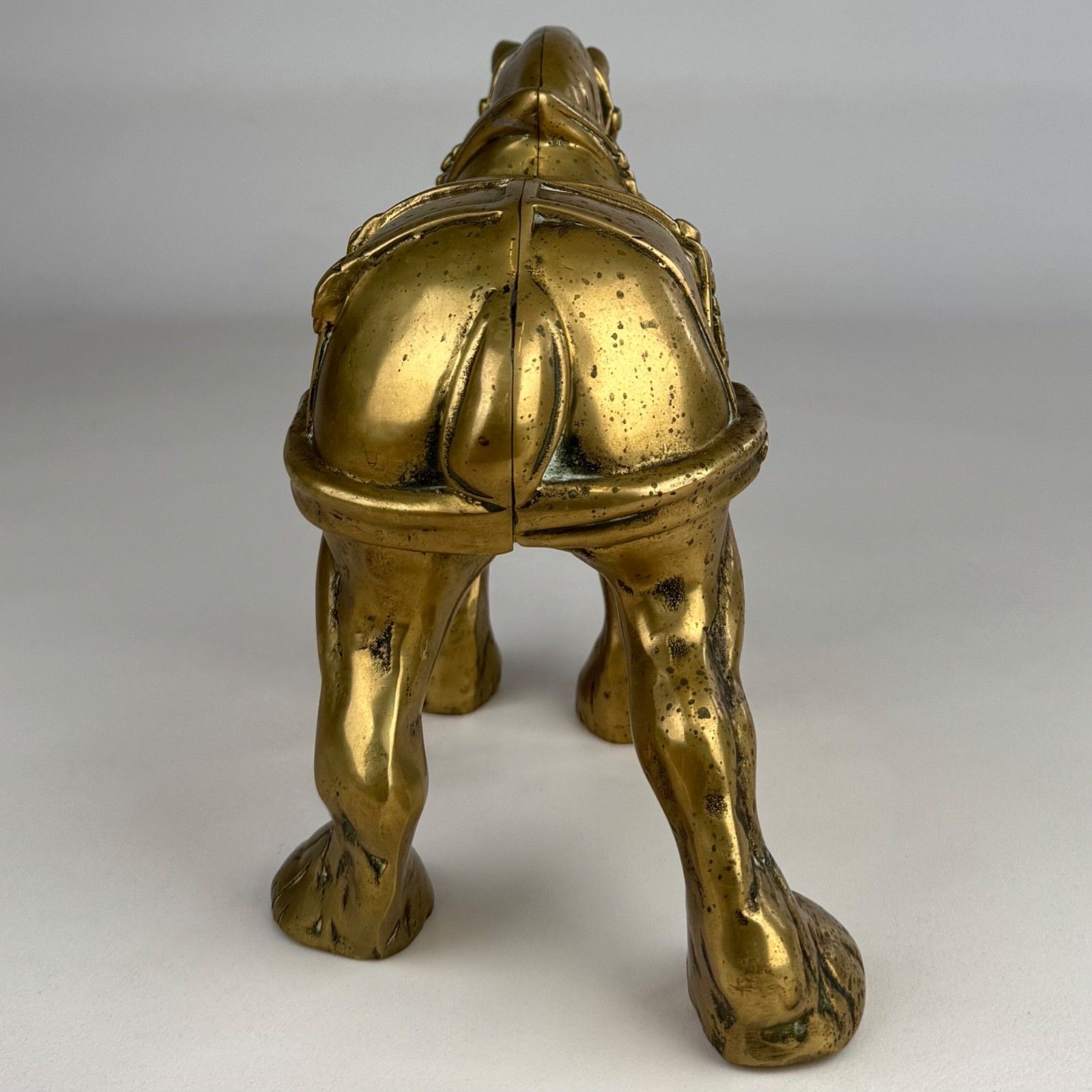 Antique 19th Century Brass Sculpture Of A Horse photo 325.0