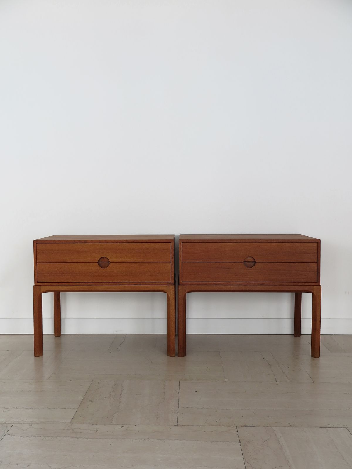Kai Kristiansen For Aksel Kjersgaard Scandinavian Midcetury Teak Nitgh Stands, Denmark 1960s photo furniture