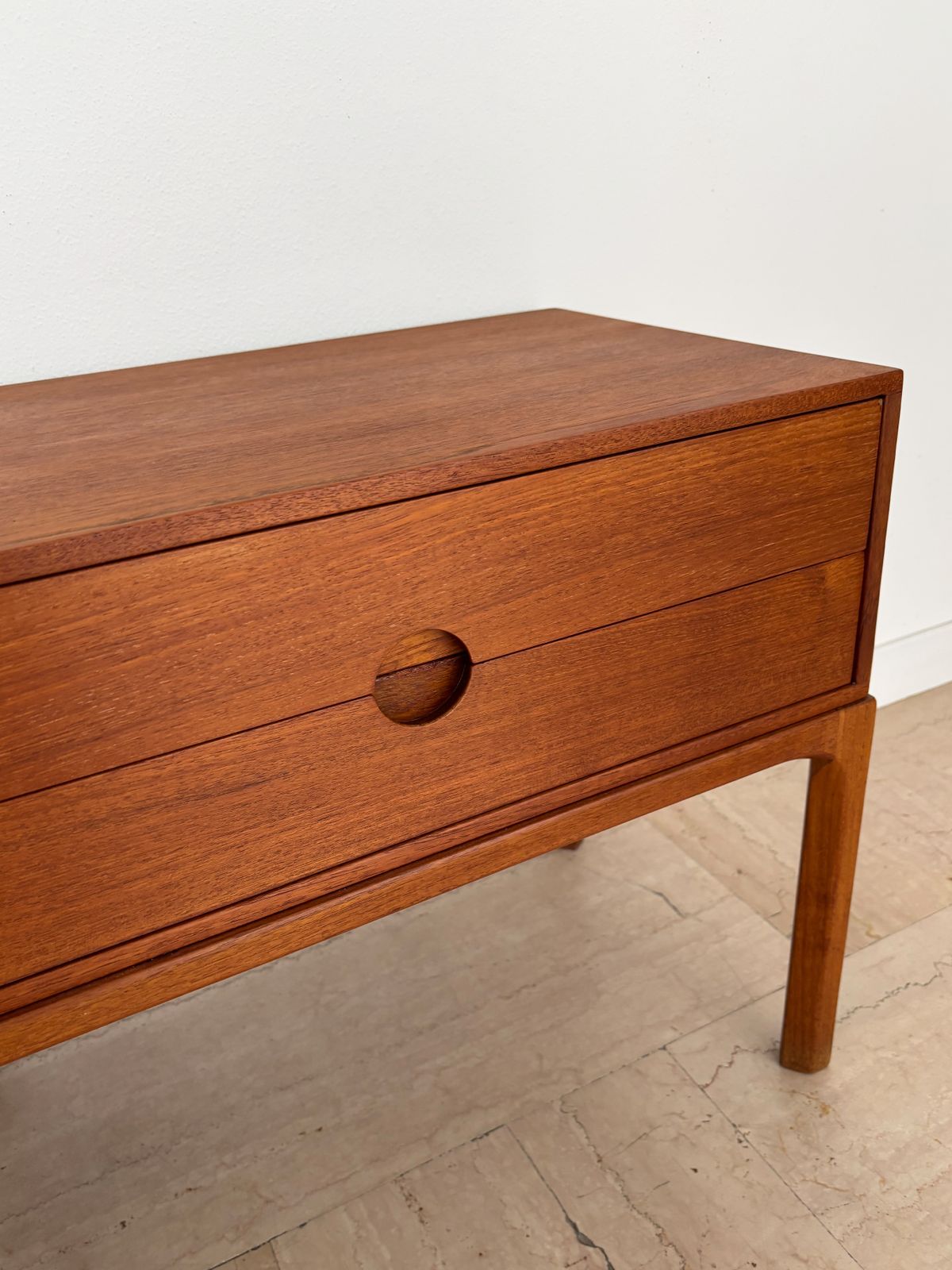 photo vintage Kai Kristiansen For Aksel Kjersgaard Scandinavian Midcetury Teak Nitgh Stands, Denmark 1960s