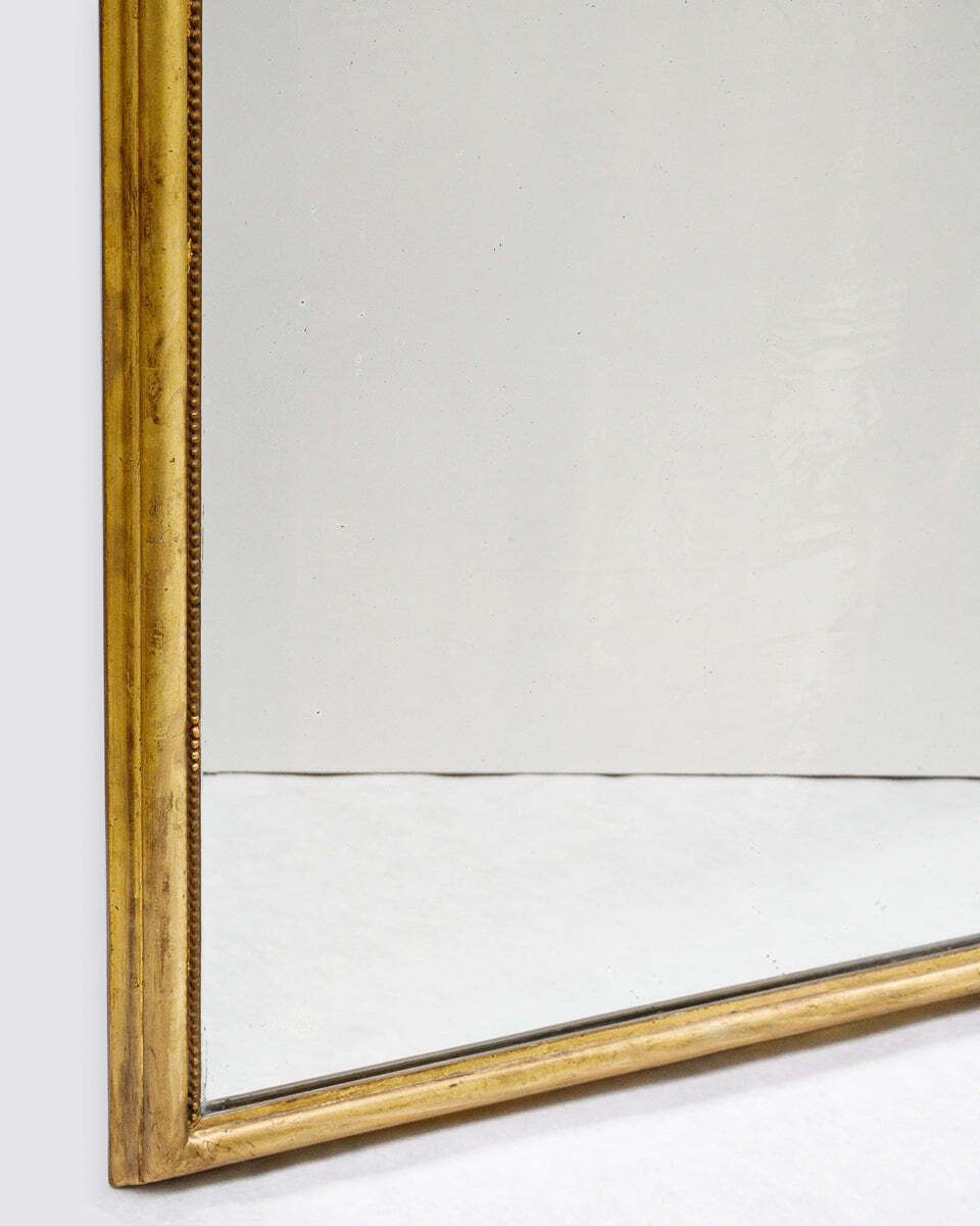 Monumental Antique 19th Louis Philippe Mirror With Slim Frame photo for sale
