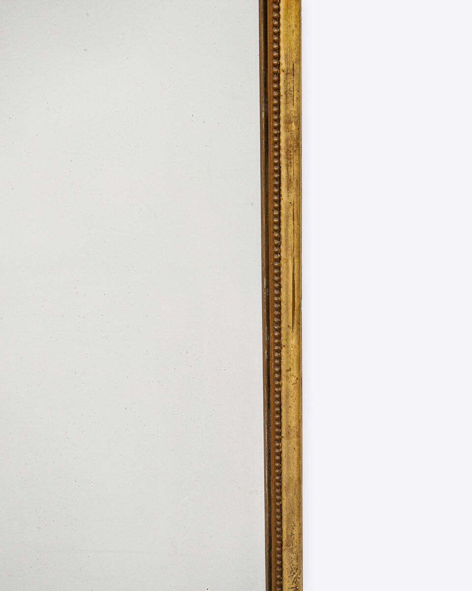 Monumental Antique 19th Louis Philippe Mirror With Slim Frame photo Home Decor