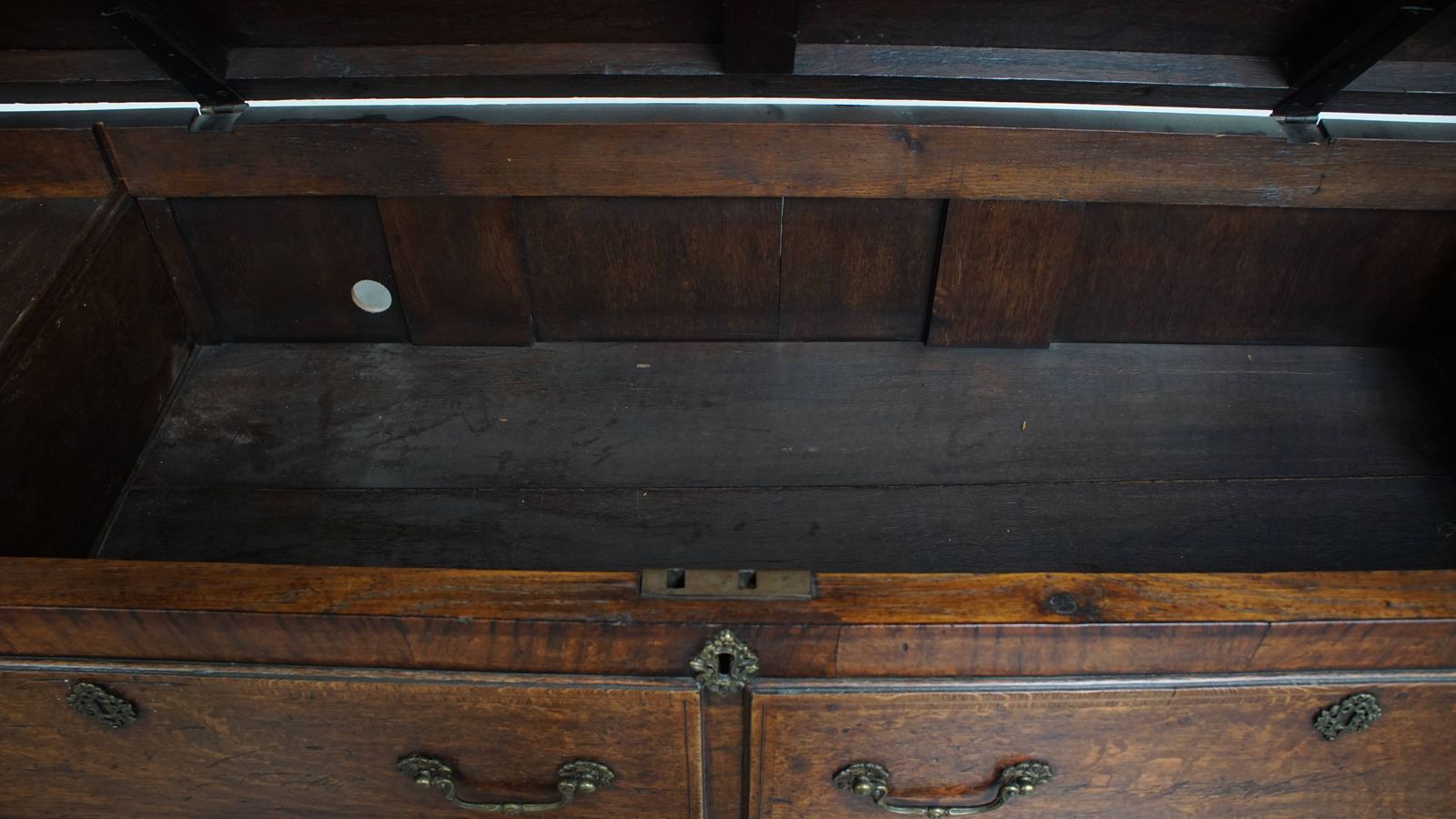 Furniture Stunning, Characterful Antique 18th Century English Mule Chest photo
