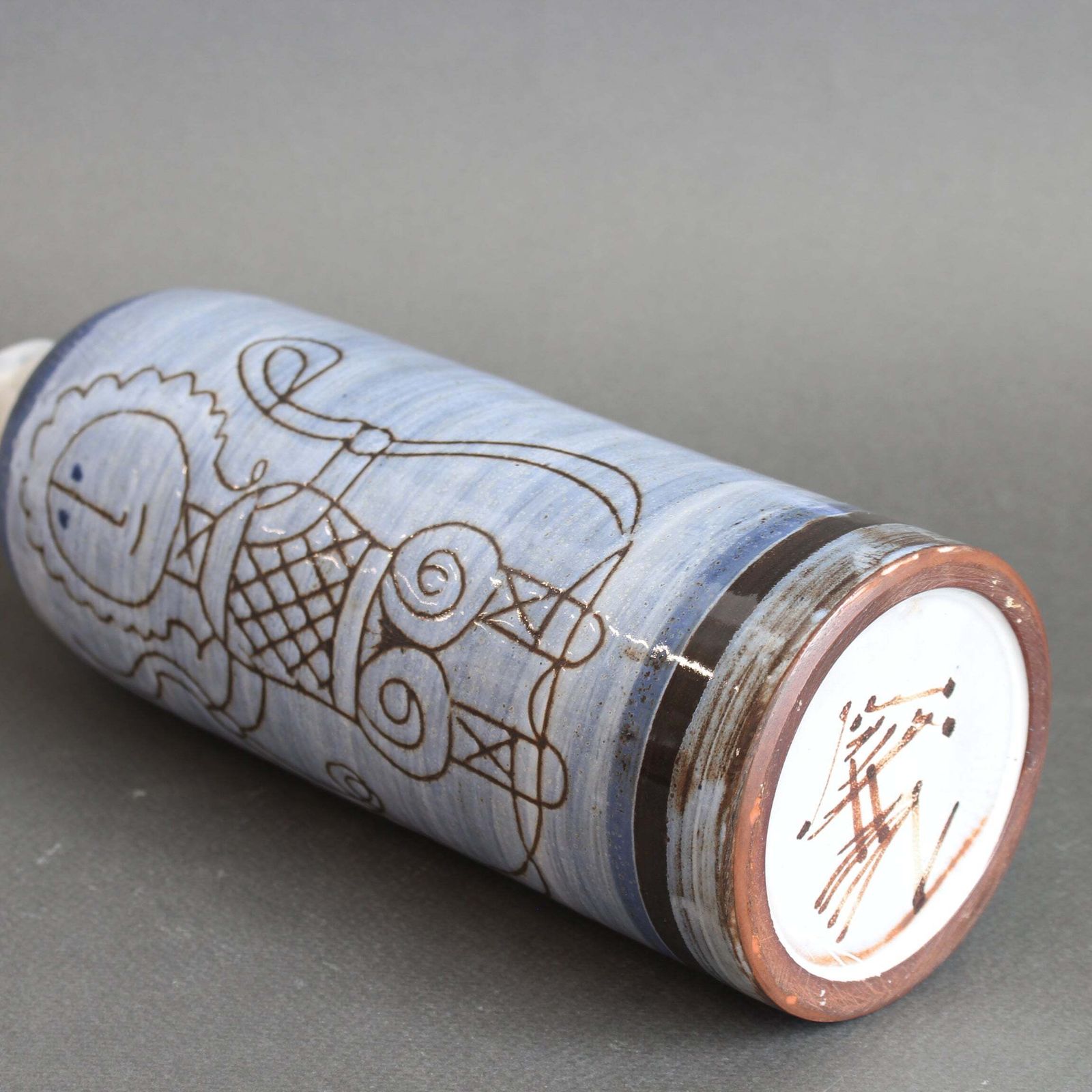 Home Decor Mid Century French Ceramic Vase By Michel Barbier (Circa 1960s) photo