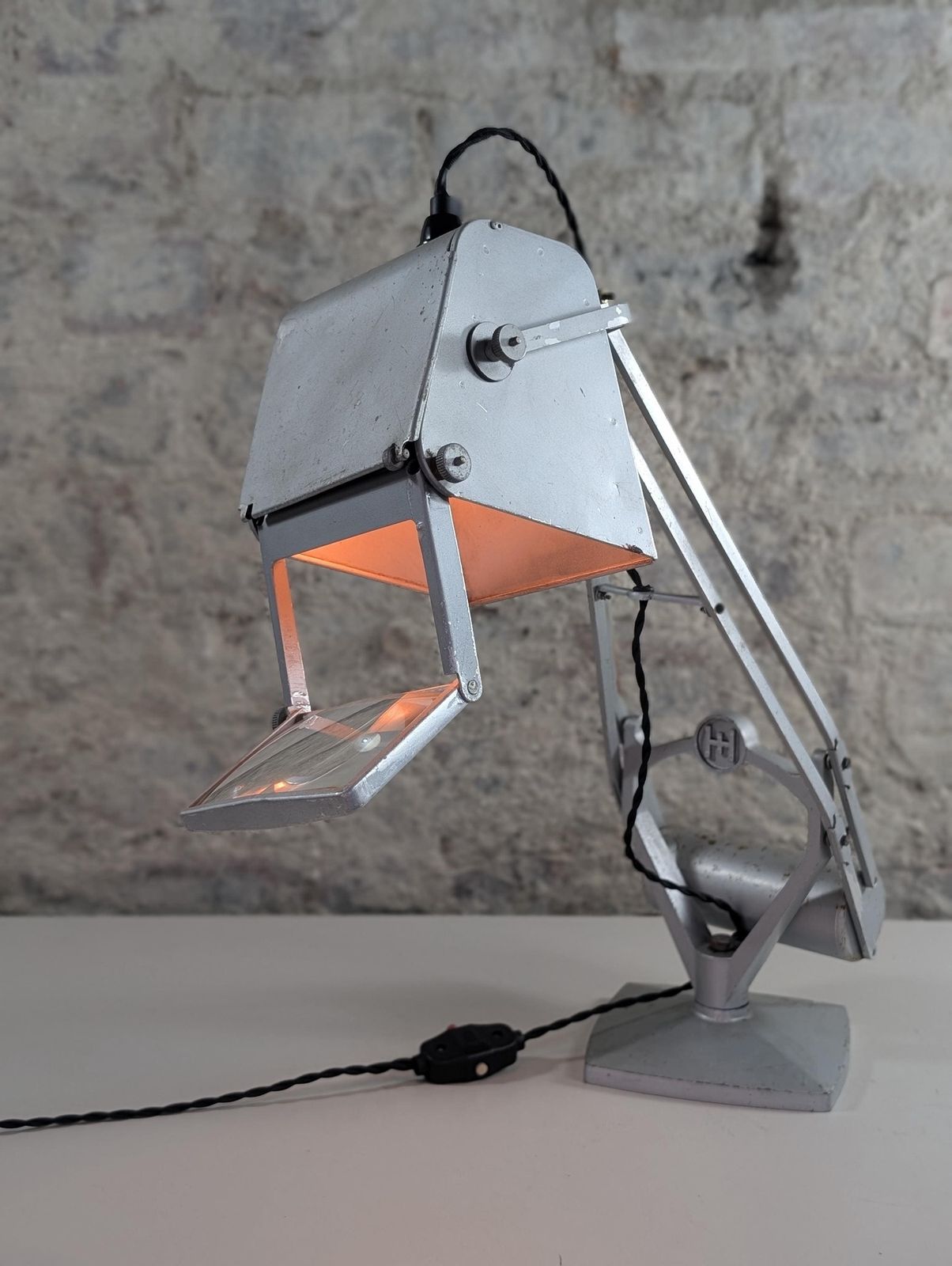 Iconic Horstman 'Pluslite' Magnifier Counter Balance Desk Table Lamp From 1950s, Made In England photo furniture